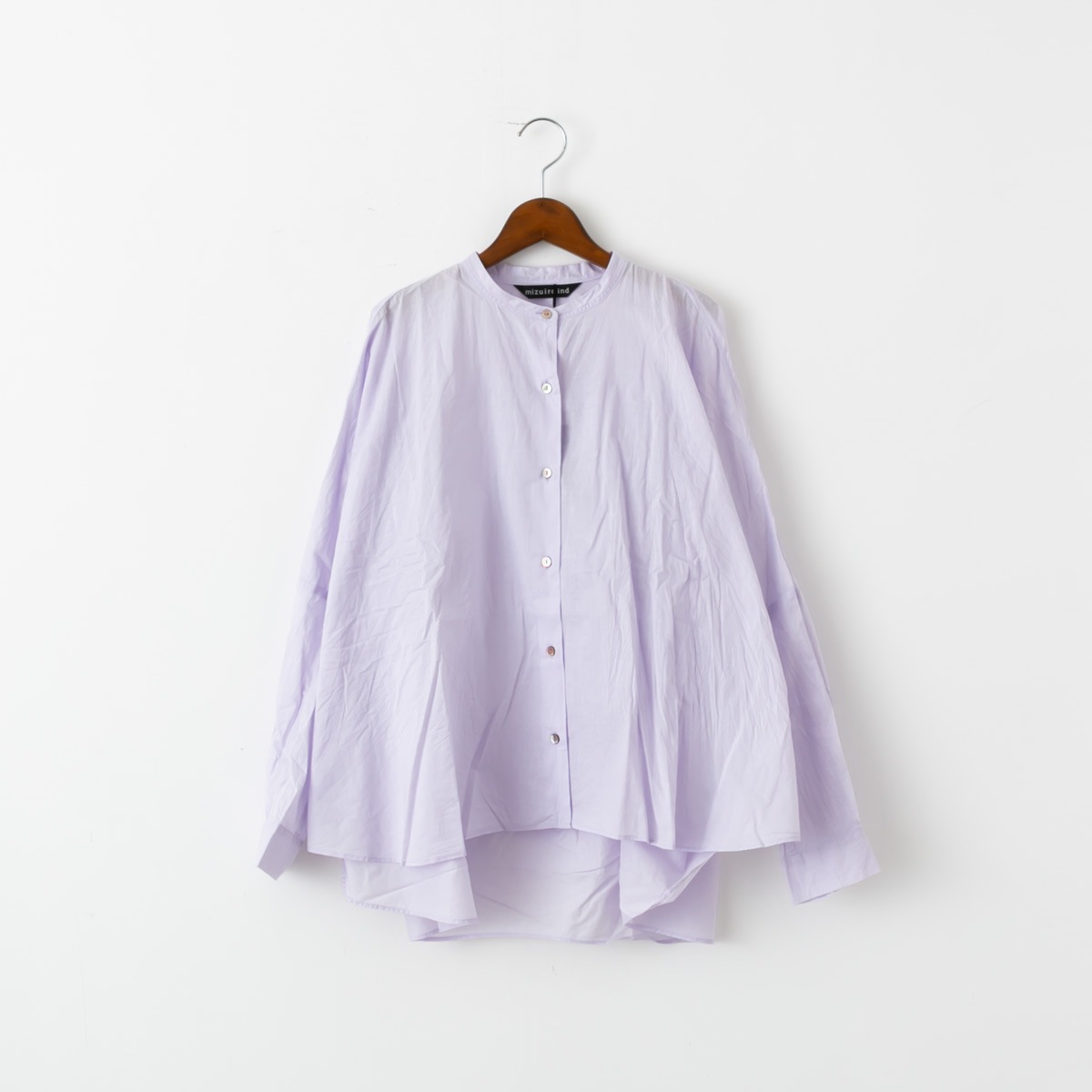 mizuiro ind ミズイロインド バックギャザー ワイド シャツ 9色 238975