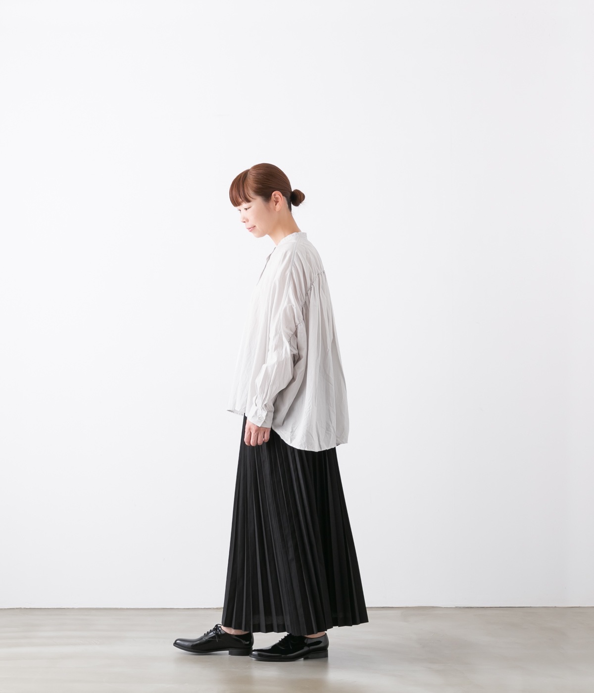 mizuiro ind ミズイロインド バックギャザー ワイド シャツ 9色 238975