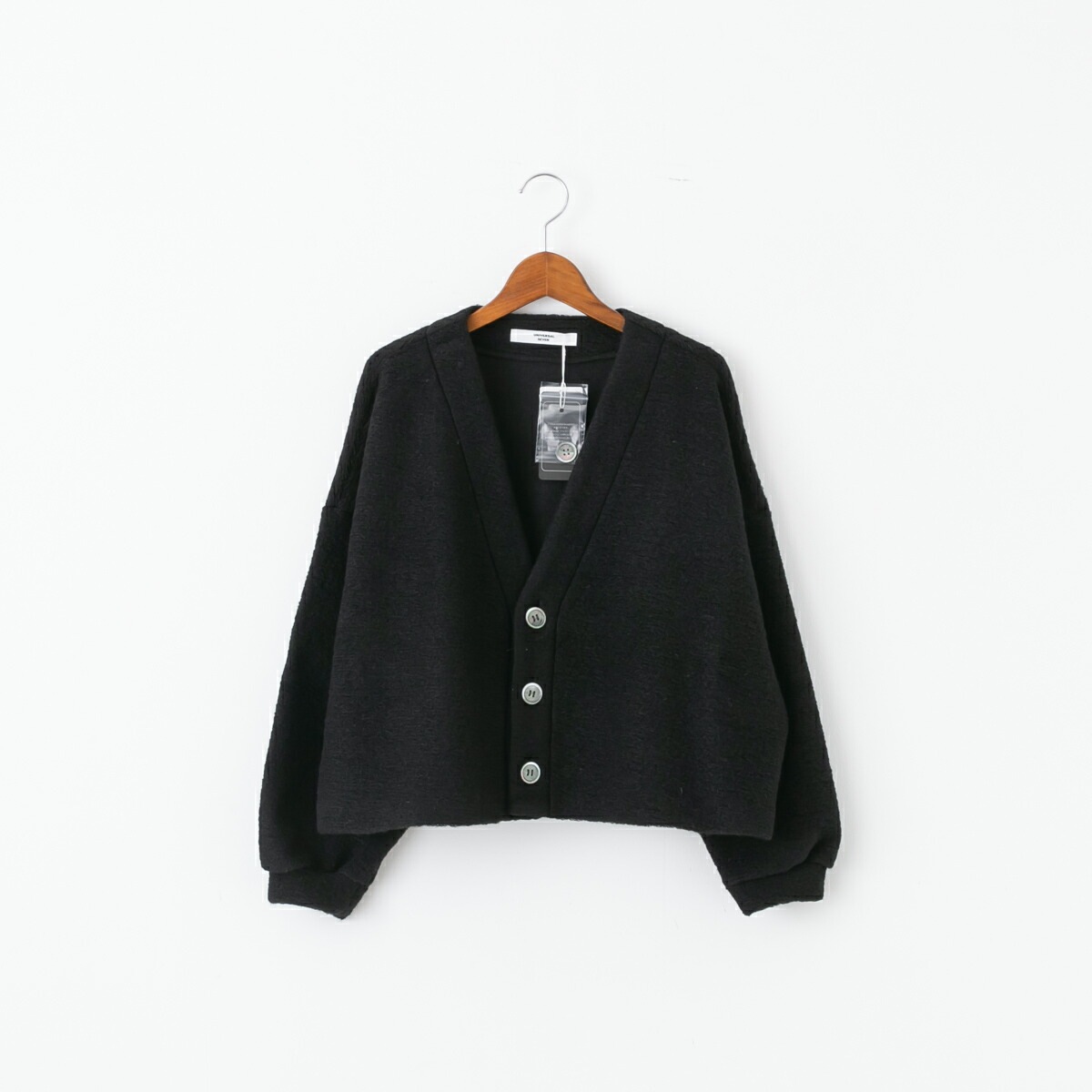 UNIVERSAL SEVEN ユニヴァーサル セヴン スライバー ニット リブニット Vネック カーディガン 3色 US250CT004