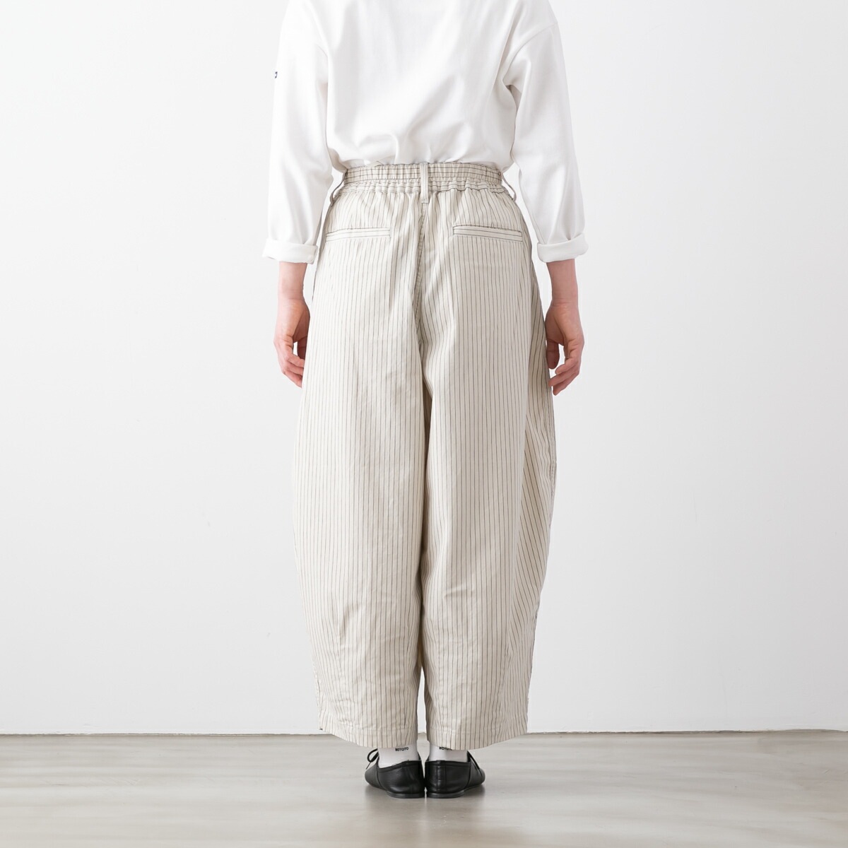 HARVESTY ハーベスティ ペンシルストライプ サーカス パンツ 2色 A12504