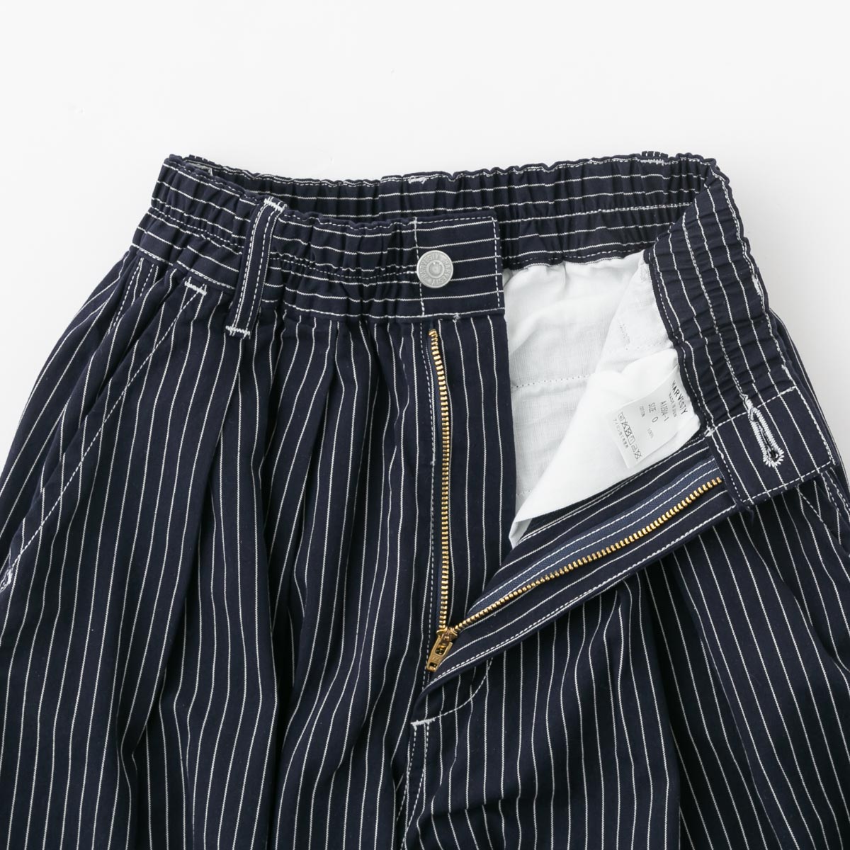 HARVESTY ハーベスティ ペンシルストライプ サーカス パンツ 2色 A12504