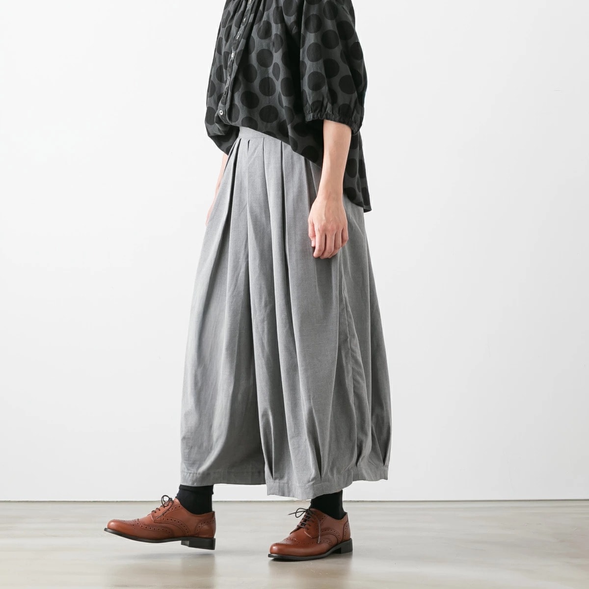 HARVESTY ハーベスティ TR トロピカル ストレッチ サーカス キュロット 3色 A22510