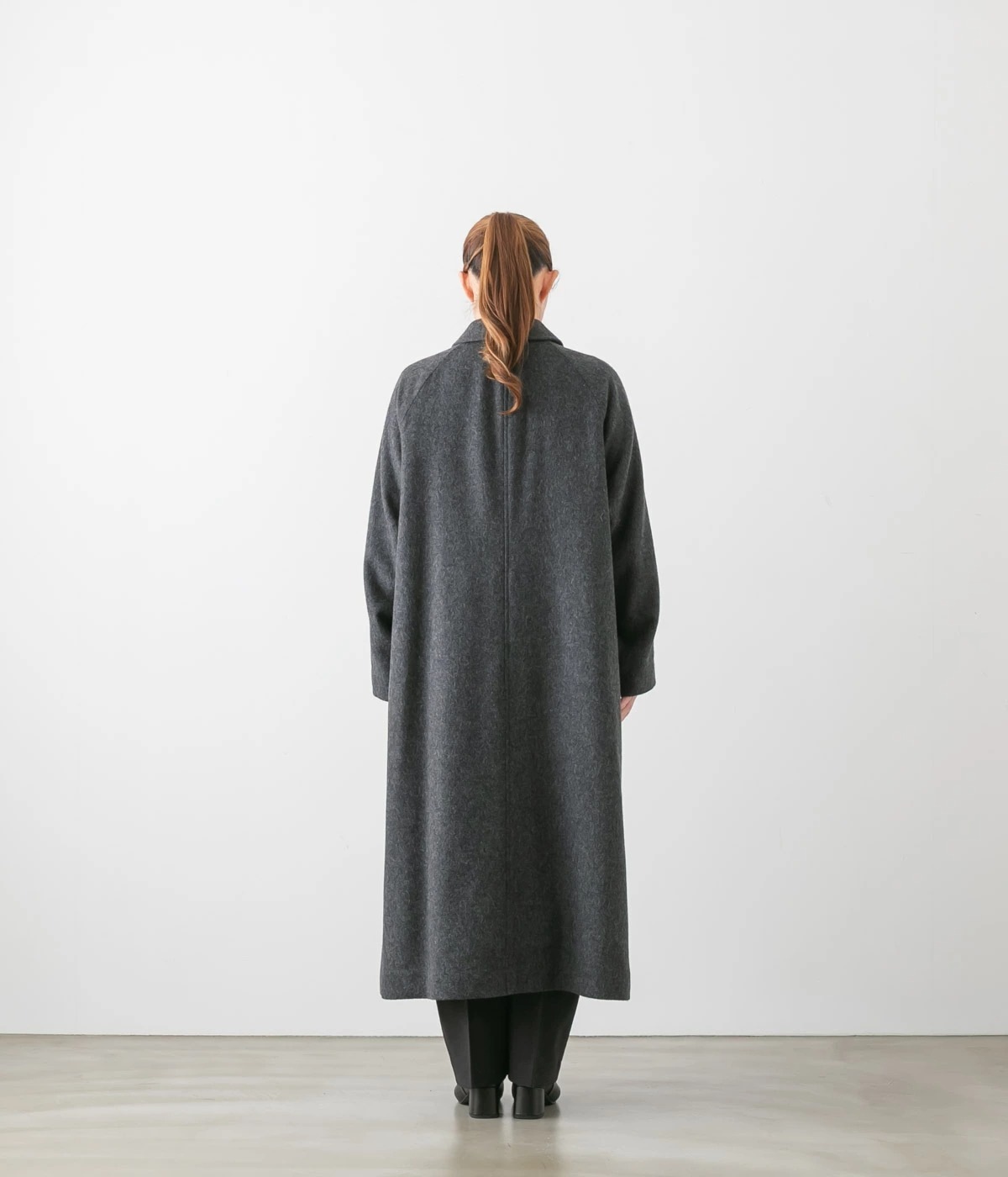 mizuiro ind ミズイロインド wool blend balmacaan coat ウール混 バルマカーンコート 3色 4-270041