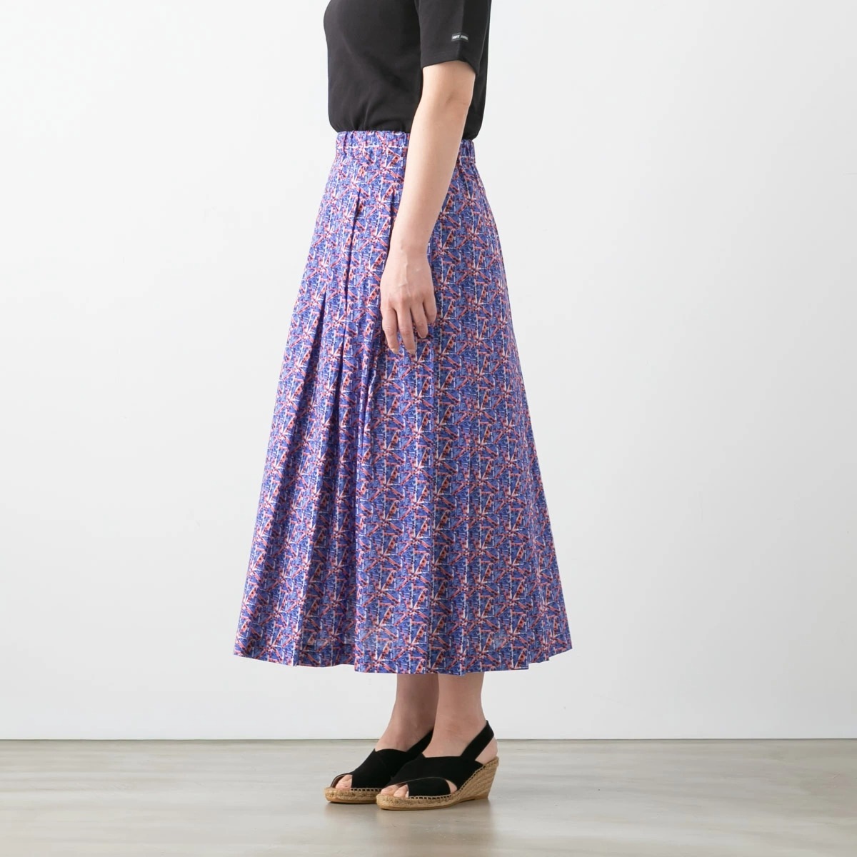 SARAHWEAR サラウェア Liberty Floral Flag Skirt Kelly リバティ