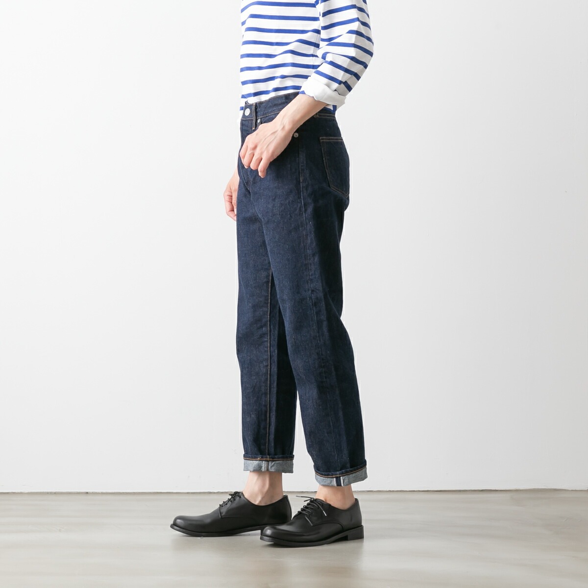 Ordinary fits オーディナリーフィッツ 5P アンクル デニムパンツ ワン Ordinary fits オーディナリーフィッツ 5P アンクル デニムパンツ ワン