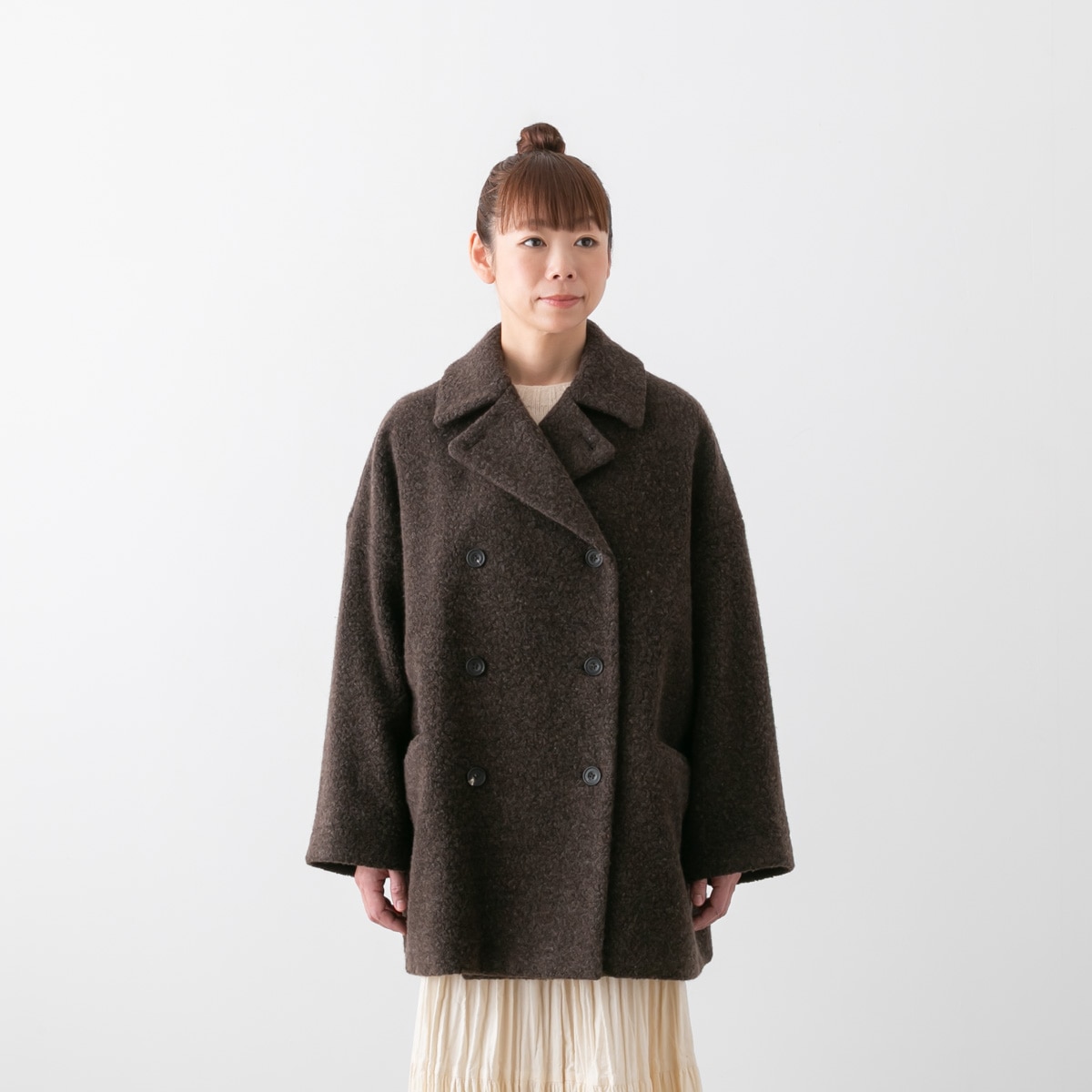 maison de soil メゾンドソイル リサイクル ボアウール ダブル オーバーコート RECYCLE BOA WOOL DOUBLE OVER COAT 2色 JNMDS2451