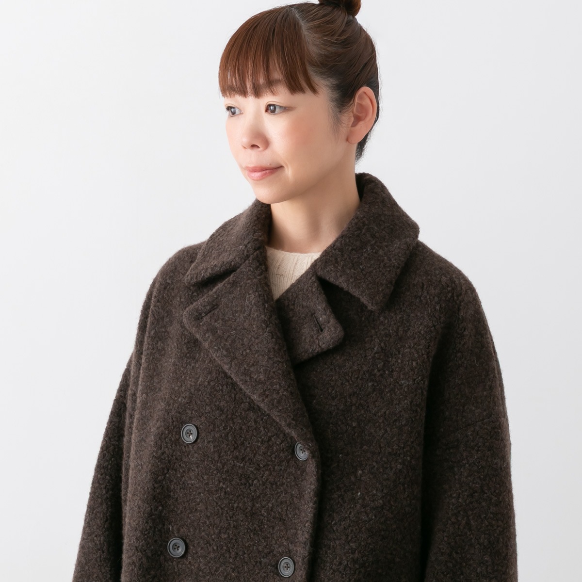 メゾンドソイル　ボアダブルコート メゾンドソイル ボアダブルコート - メルカリ