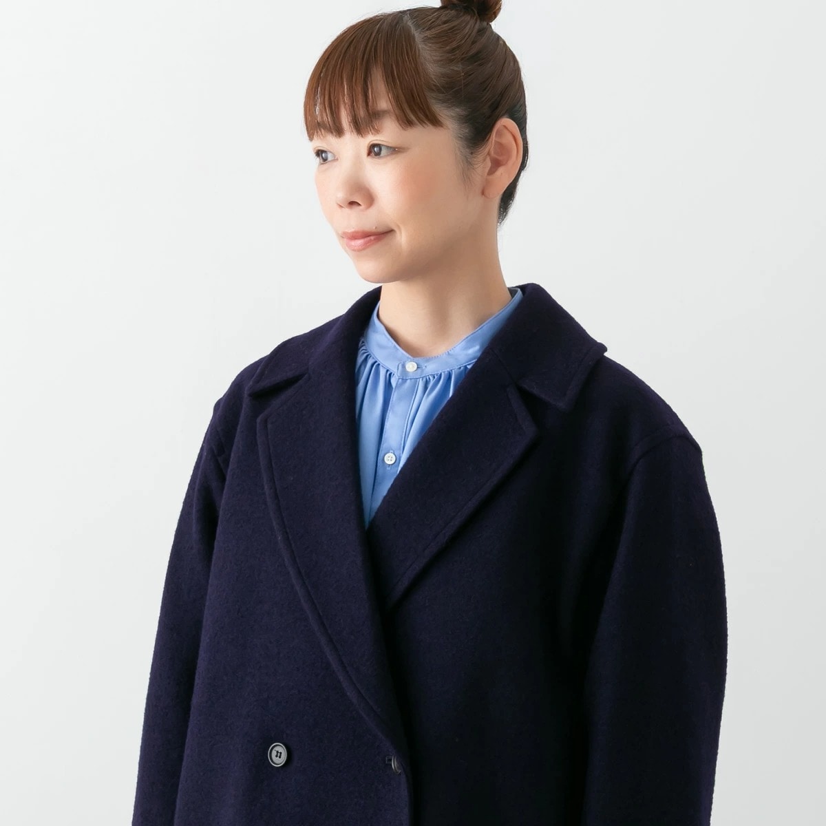 mizuiro ind  ミズイロインド ダブルブレストジャケット 2色 4-270040