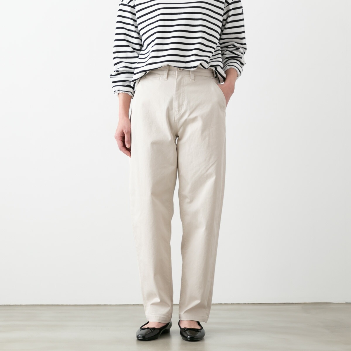 D.M.G ドミンゴ ストレッチチノ カーブライン トラウザー 4色 14-316T