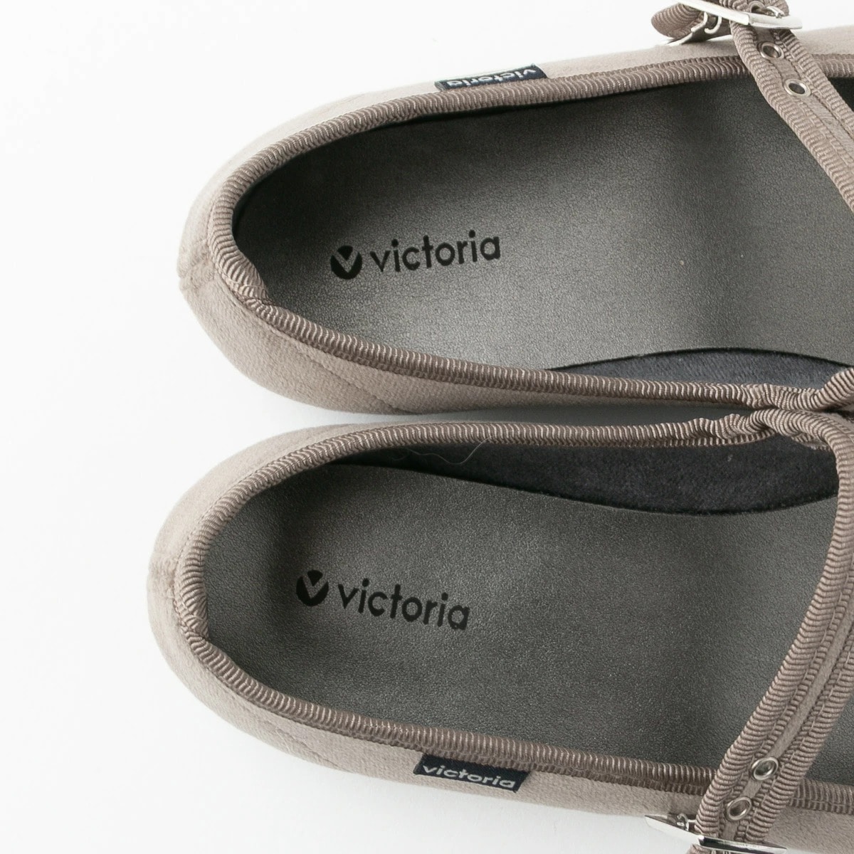 Victoria ビクトリア ベロア ストラップ フラットシューズ VC002 3色