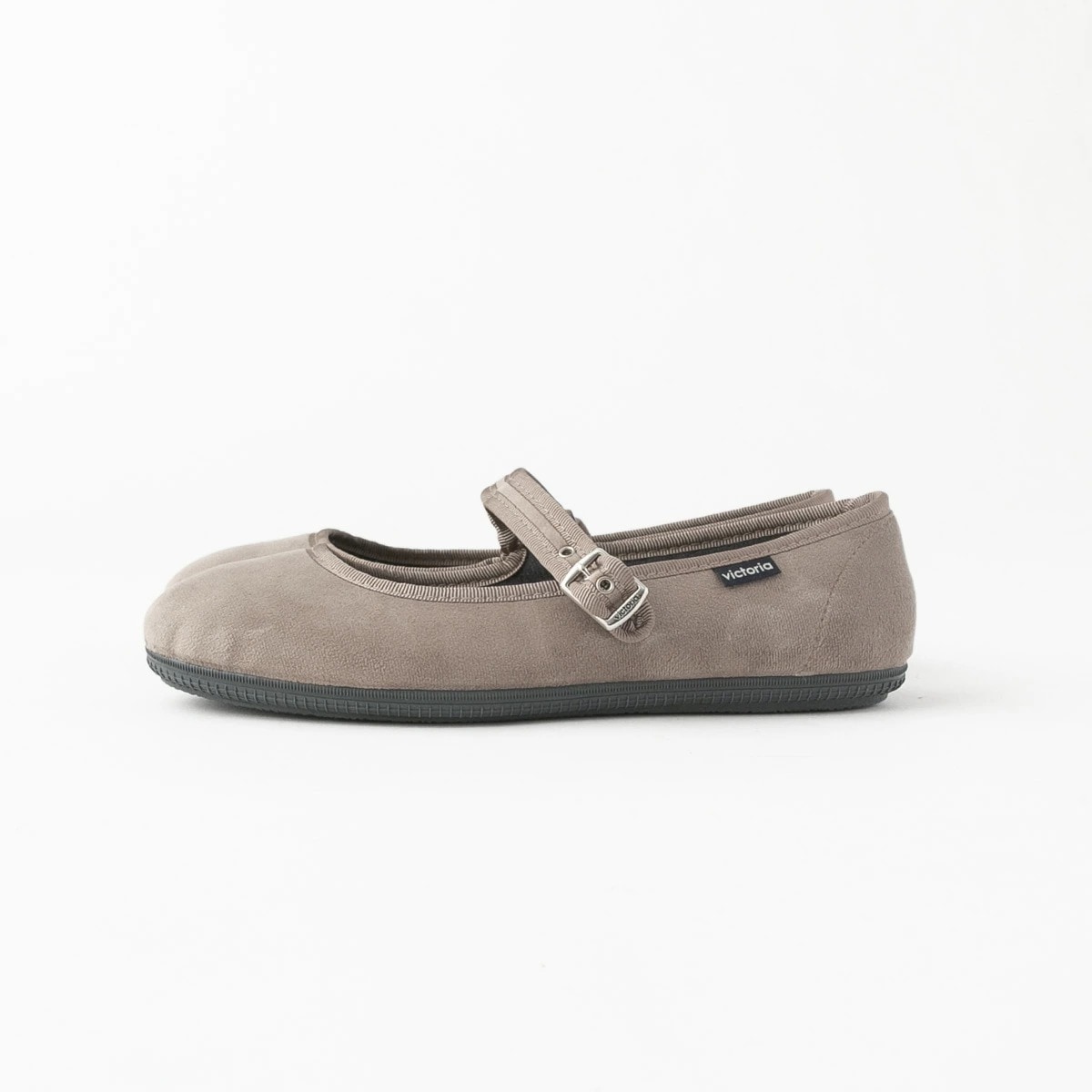 Victoria ビクトリア ベロア ストラップ フラットシューズ VC002 3色