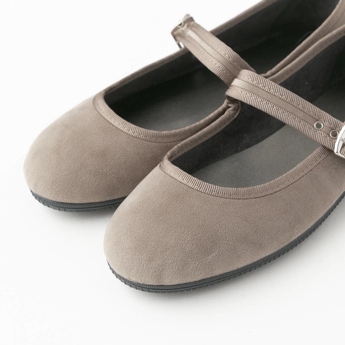 Victoria ビクトリア ベロア ストラップ フラットシューズ VC002 3色