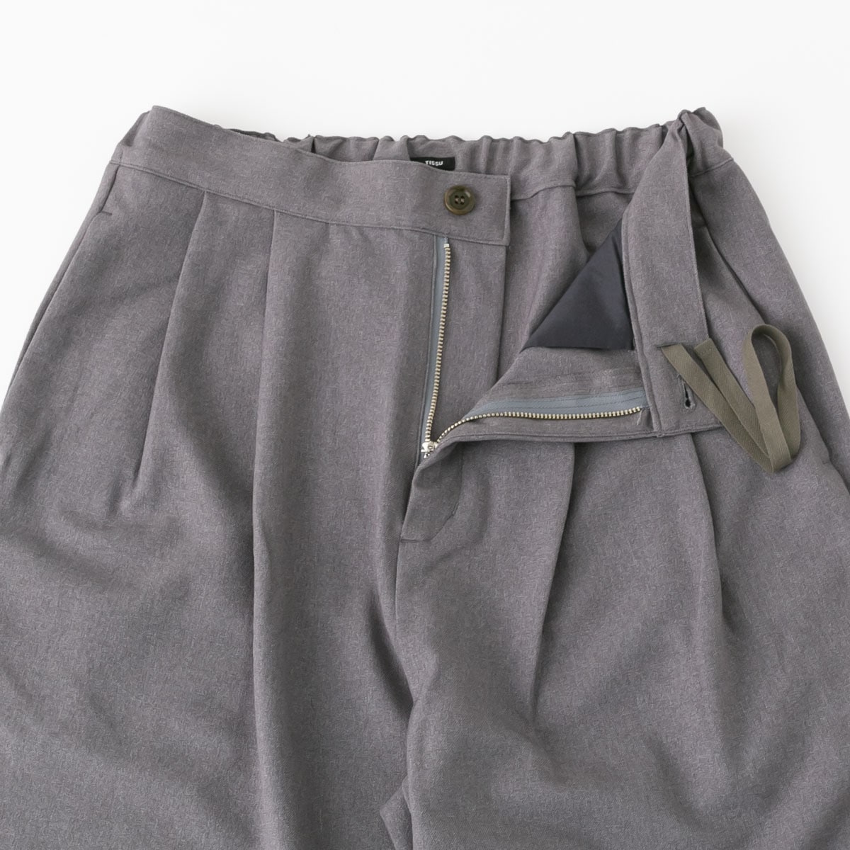 TISSU ティシュ FLAVOR ウールライクツイル タックパンツ 3色 TS230PT082