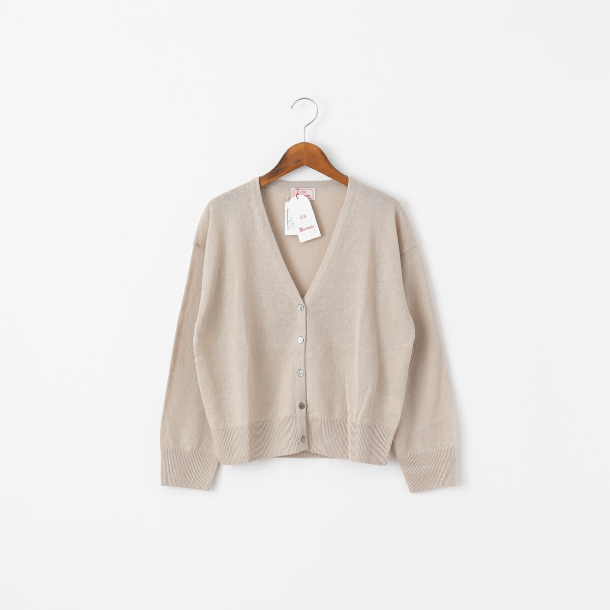 maomade マオメイド UVカット リネン Vネック カーディガン 8色 511110