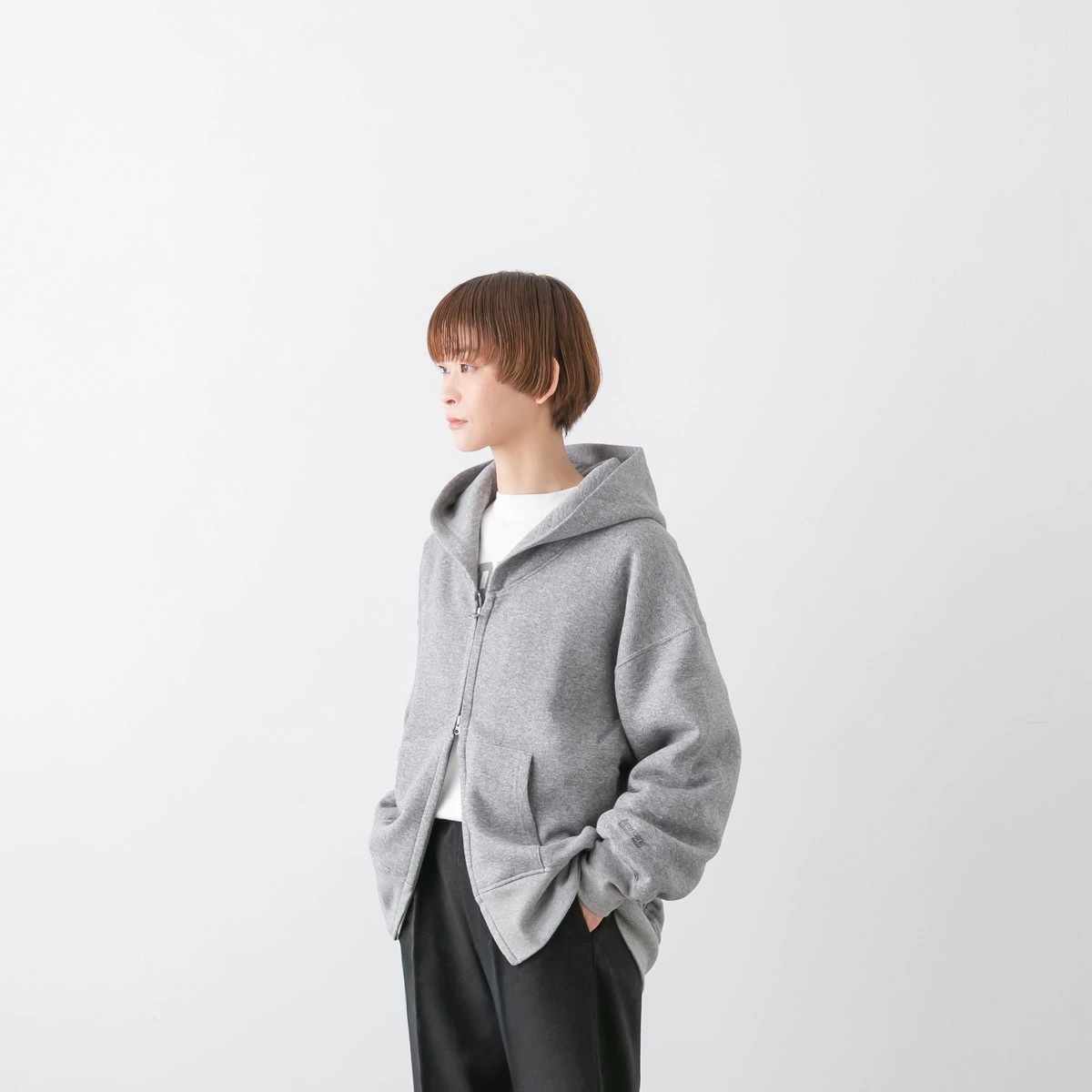 Americana アメリカーナ ワイド フルジップ フーディー 4色 BRF-803A