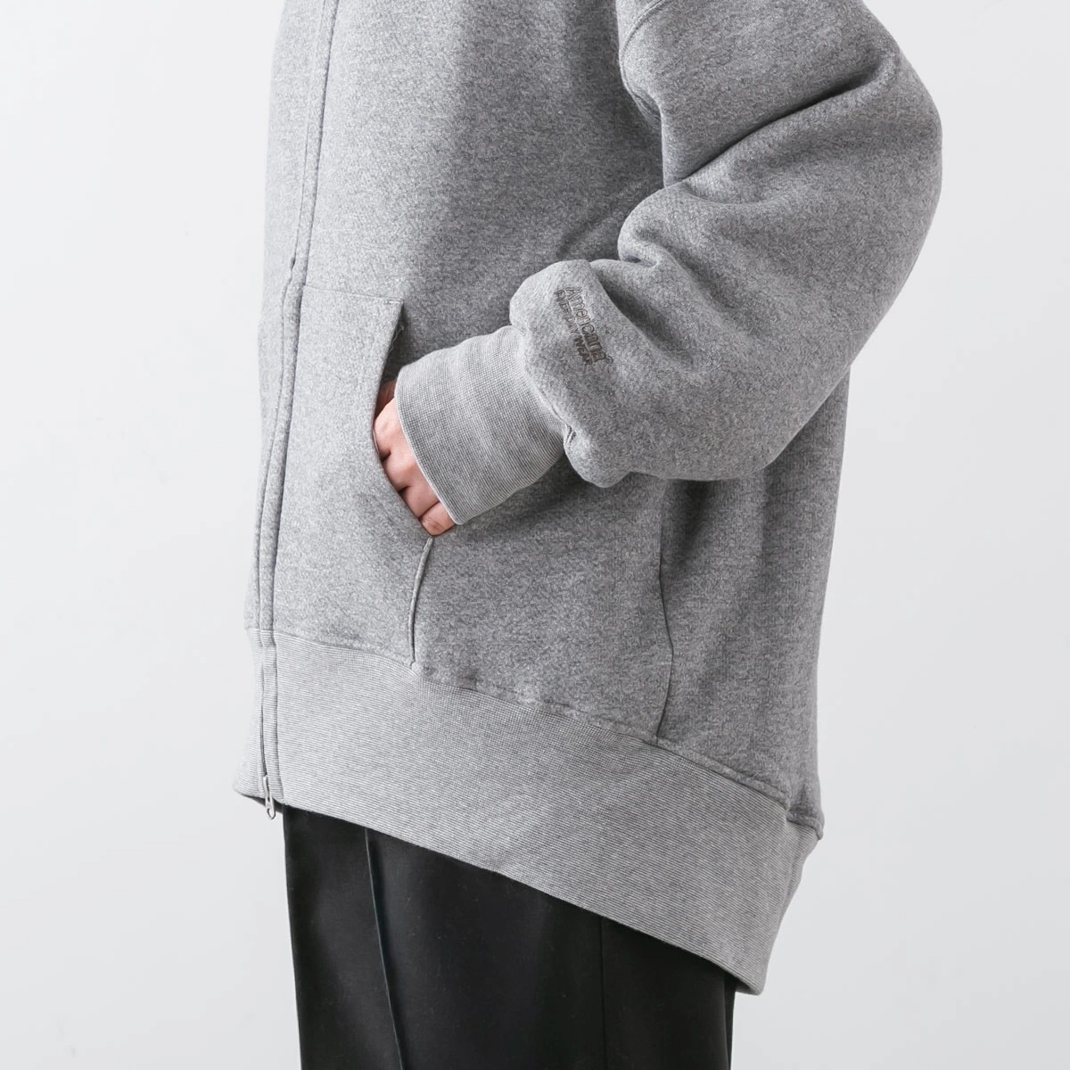 Americana アメリカーナ ワイド フルジップ フーディー 4色 BRF-803A