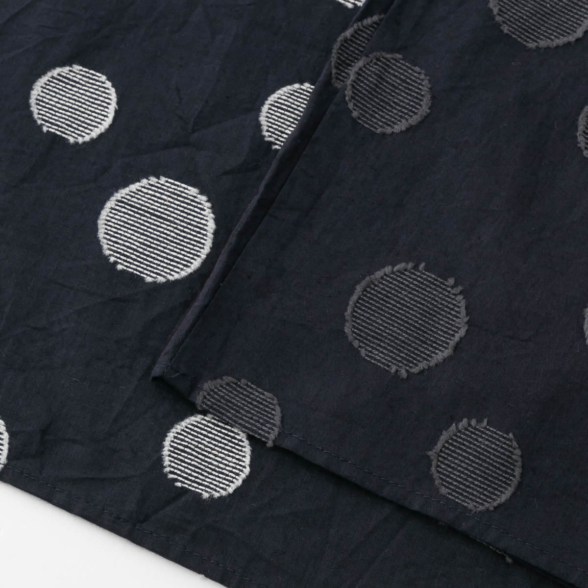 UNIVERSAL SEVEN ユニヴァーサル セヴン コットンリネン ドット ジャガード パンツ 2色 US242PT023