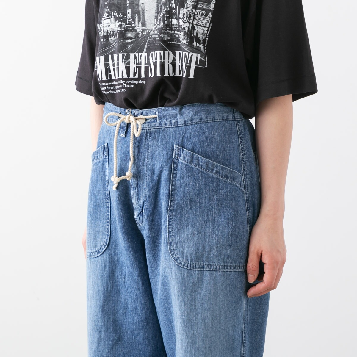 caqu サキュウ FS linen easy pants コットン リネン イージーパンツ 2
