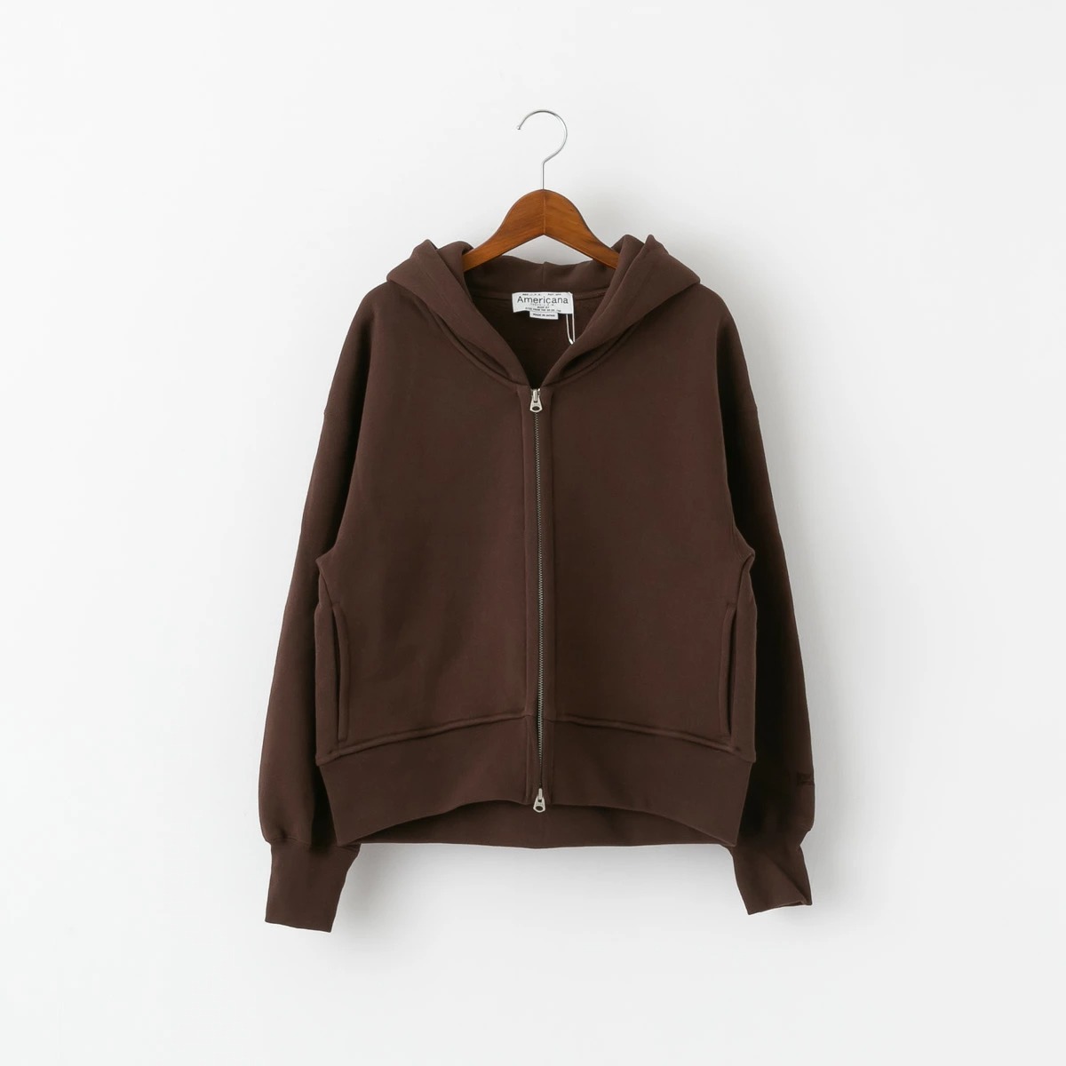 Americana アメリカーナ クロップド フルジップ フーディー 3色 BRF-798A