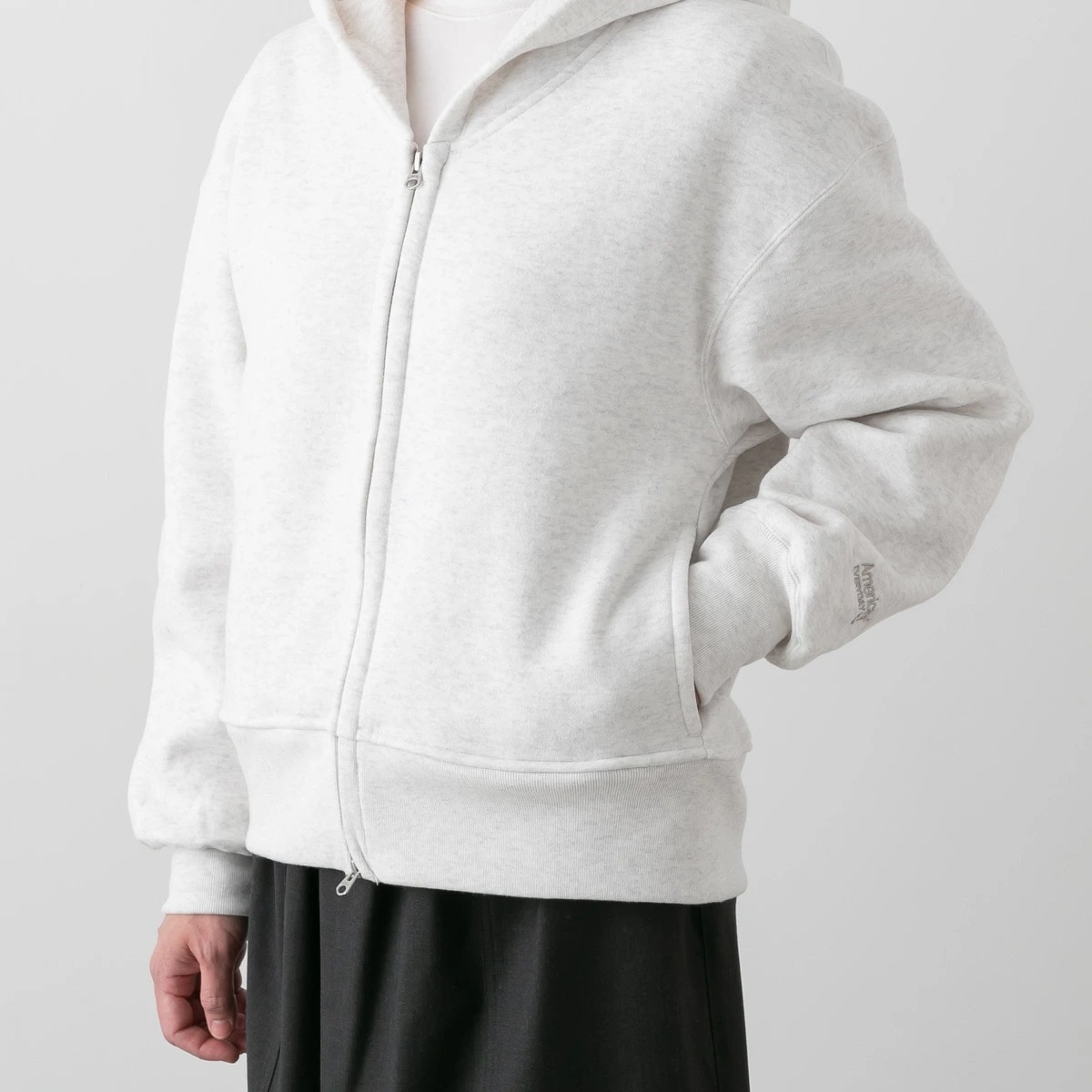 Americana アメリカーナ クロップド フルジップ フーディー 3色 BRF-798A