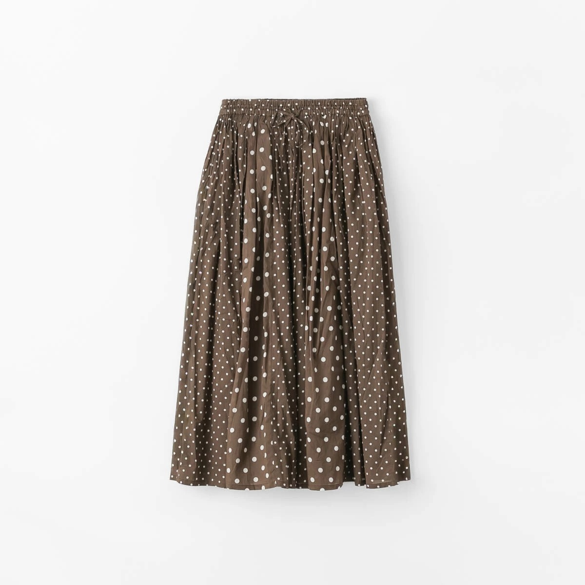 SOIL ソイル Polka Dots Patchwork Gatherd Skirt ドット パッチワーク
