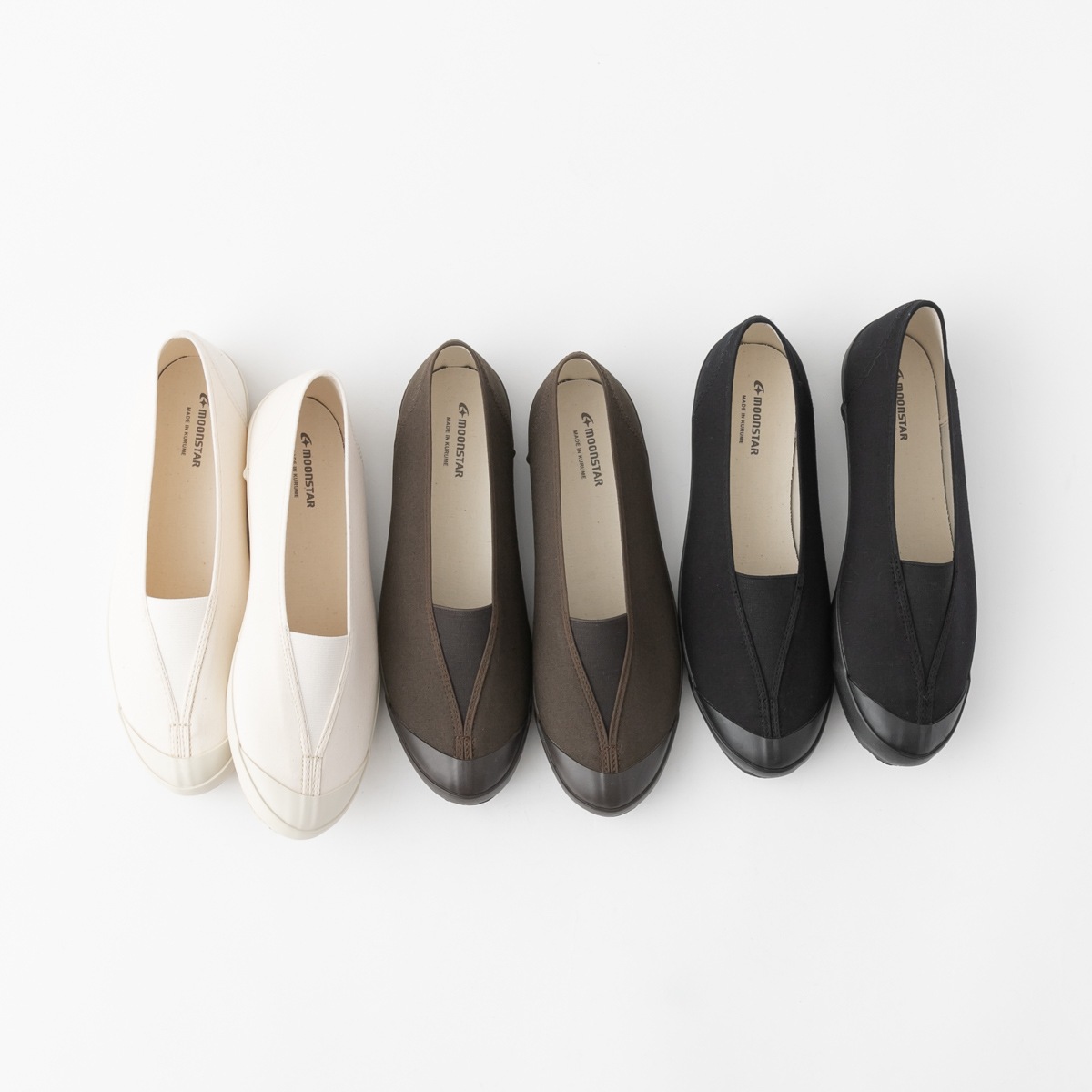 MOONSTAR ムーンスター LITE BALLET スリッポン キャンバス バレエ 