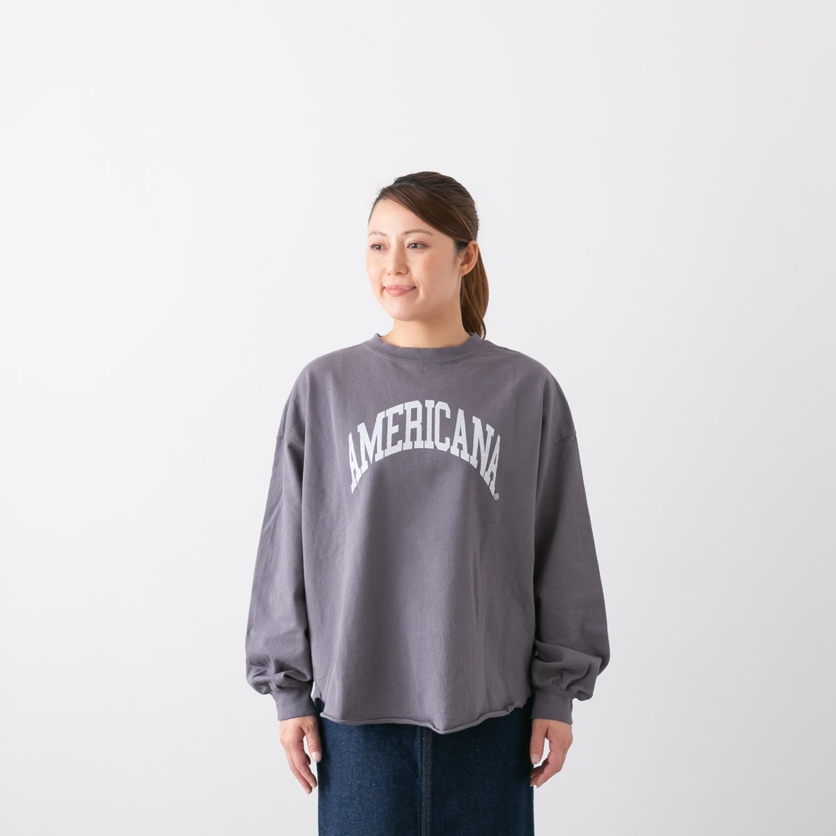 Americana アメリカーナ USED加工 ロングスリーブ Tシャツ 4色 BRF-783A/1