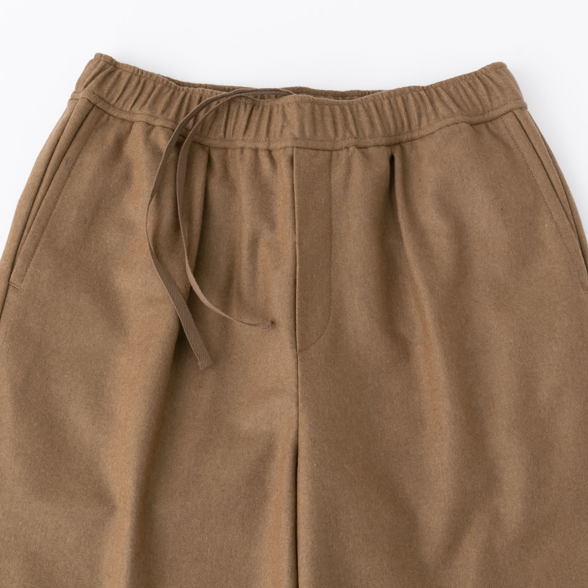 maison de soil メゾンドソイル ウール フランネル イージー ワイドパンツ WOOL FLANNEL EASY WIDE PANTS 3色 GNMDS2052WF