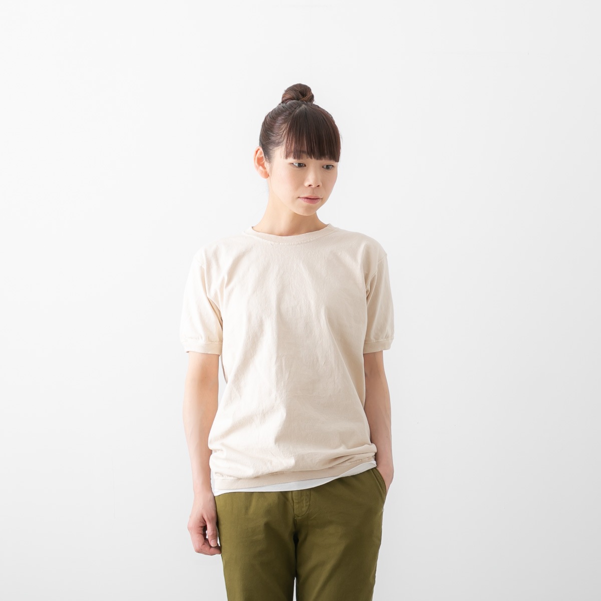 GOODWEAR グッドウェア クルーネック 半袖 リブ Tシャツ NGT9801