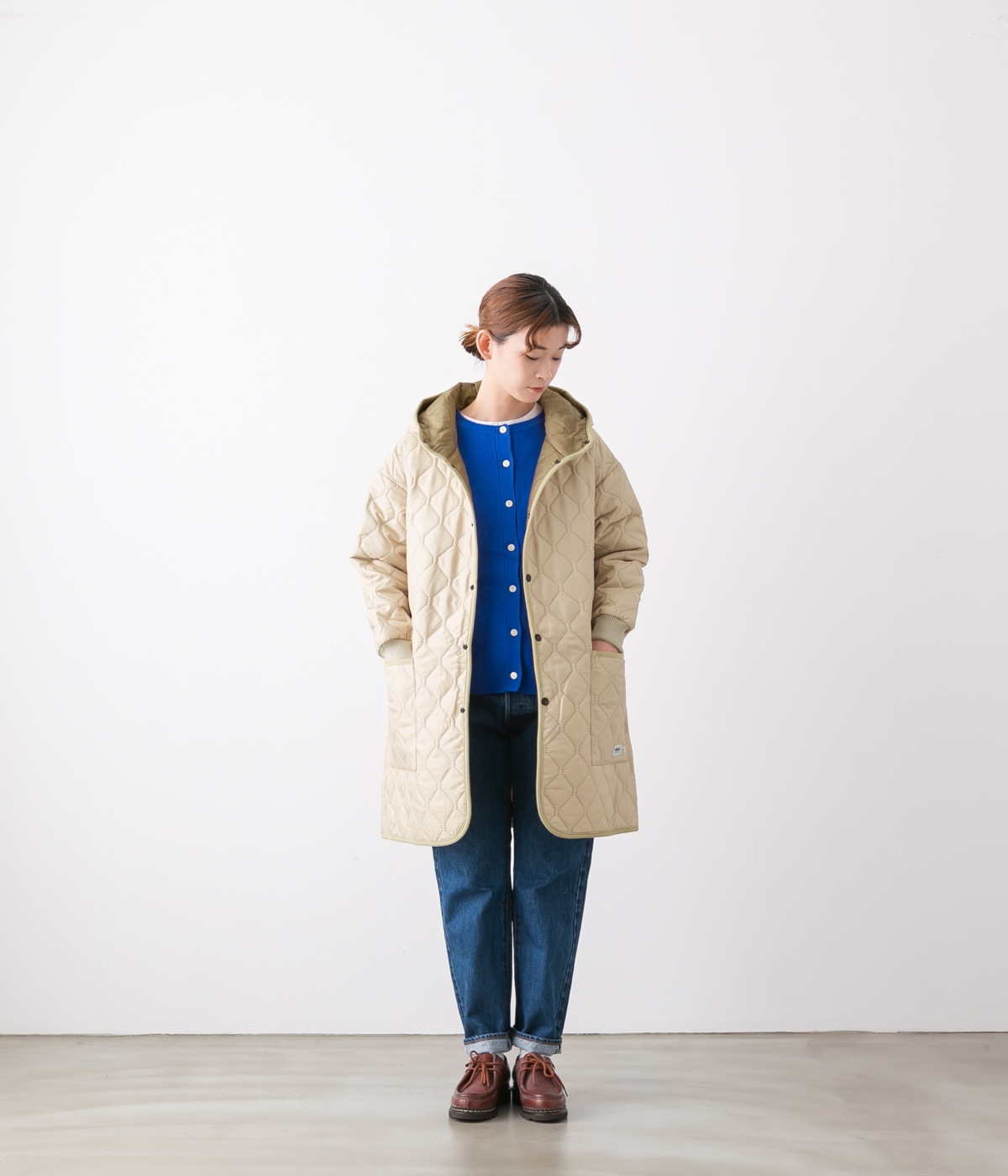 ARMEN アーメンミドルレングス オーバーサイズド キルティング