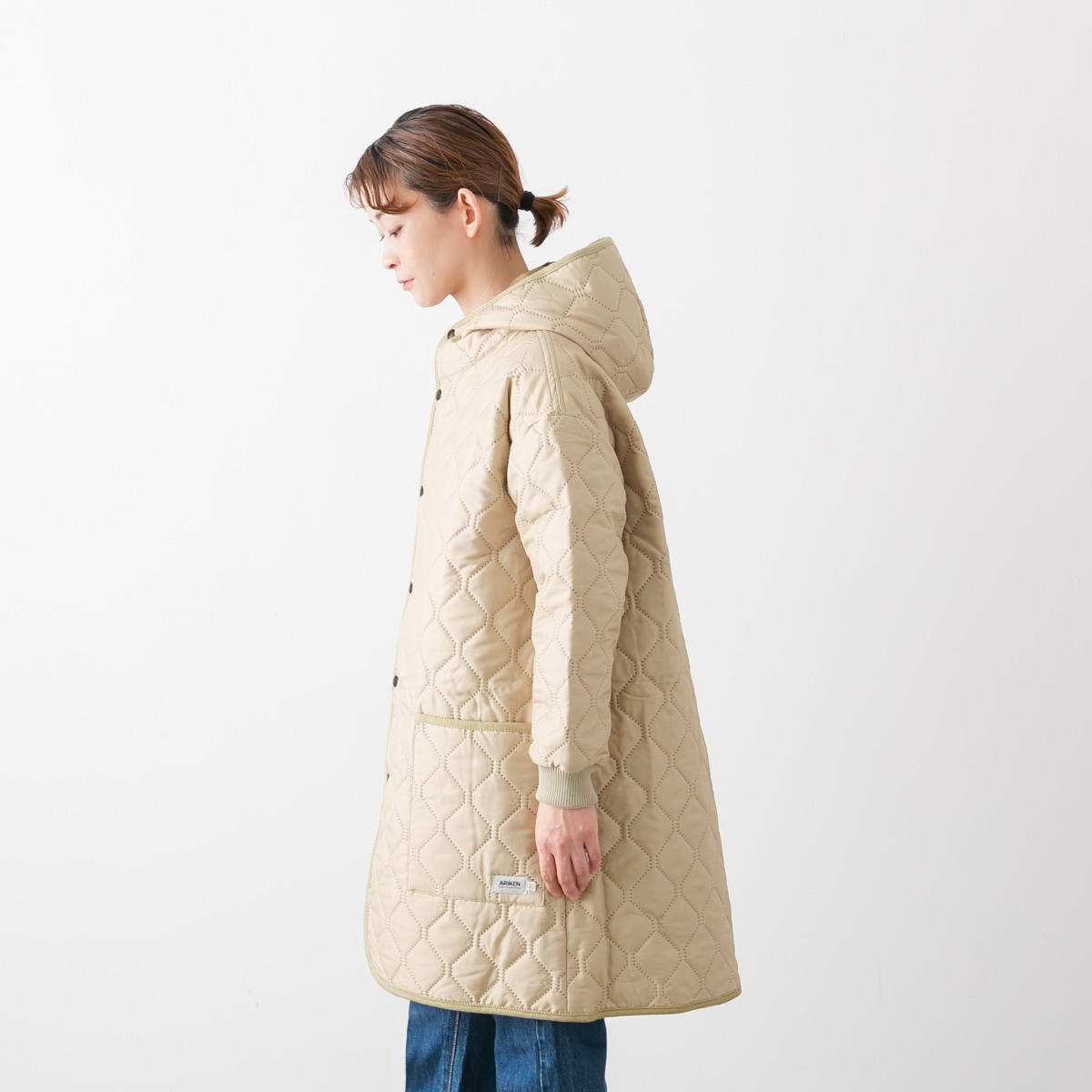 ARMEN アーメンミドルレングス オーバーサイズド キルティング