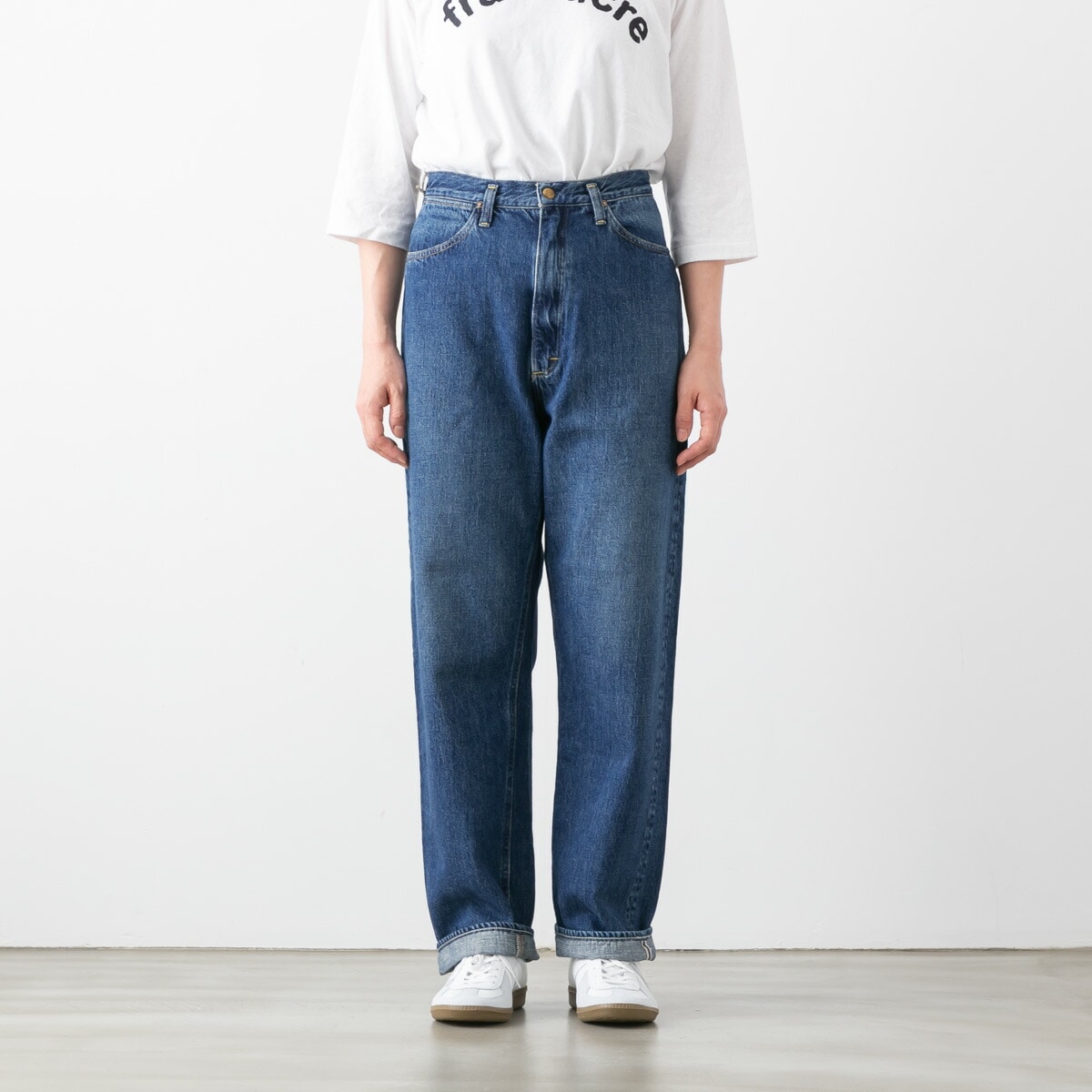 orSlow デニムパンツ アメカジ バイカー ヴィンテージ加工 orSlow オアスロウ High Rise Denim Pants DENIM USED ハイライズ
