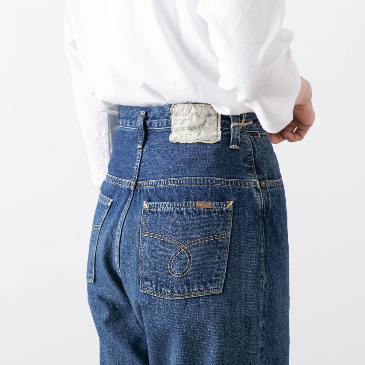 orSlow オアスロウ High Rise Denim Pants DENIM USED ハイライズ デニム パンツ 00-1040-95