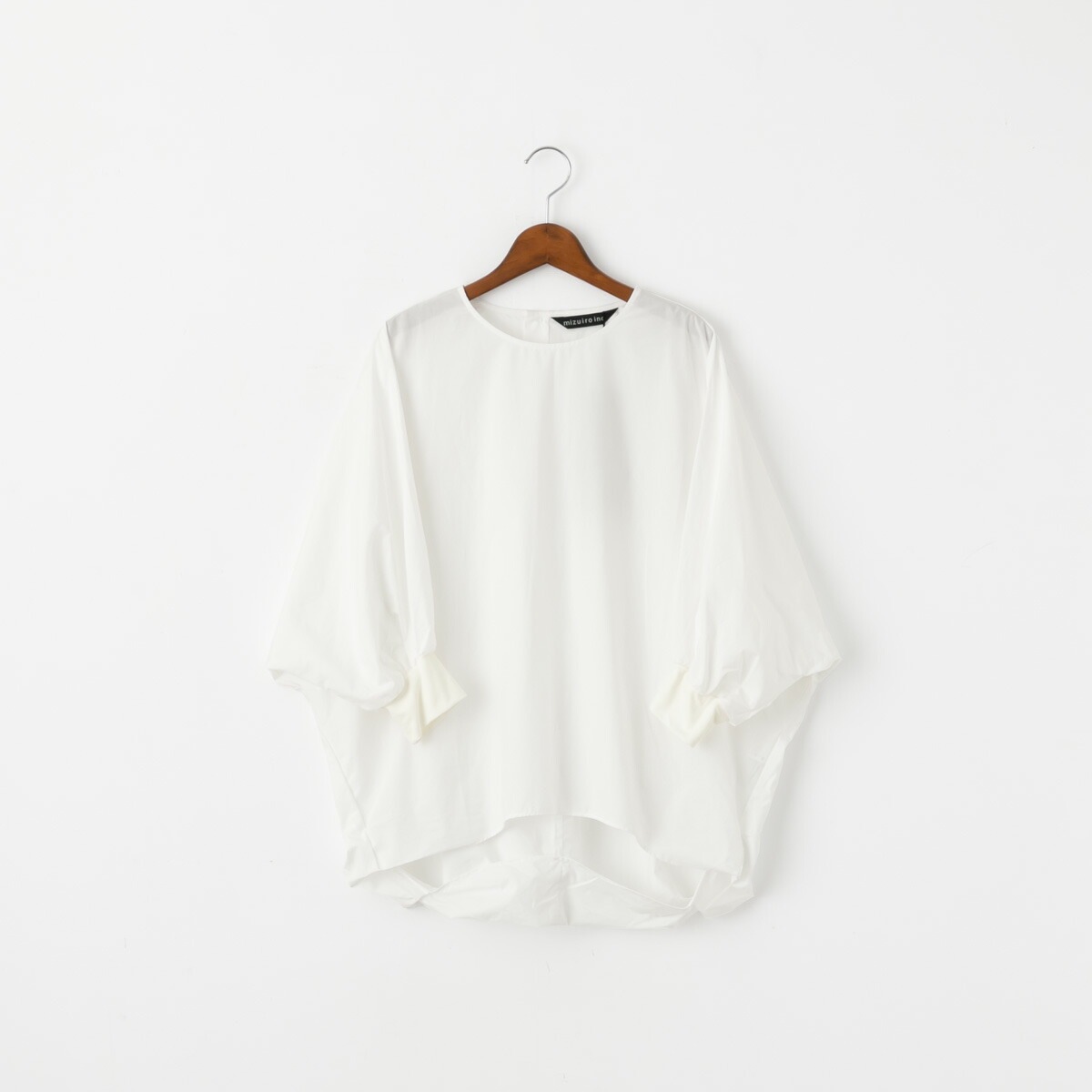 mizuiro ind ミズイロインド ボートネック コクーン プルオーバー boat neck cocoon P/O 3色 2-230097