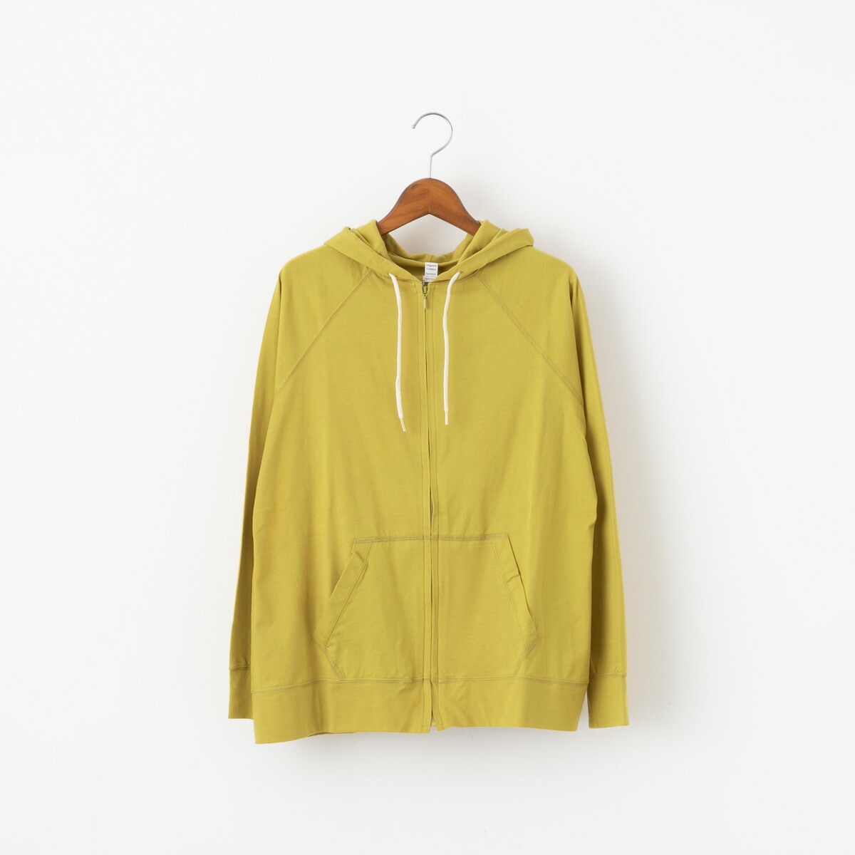 harmonie アルモニ オーガニックコットン ふんわり天竺 ジップアップ パーカー 5色 82210335