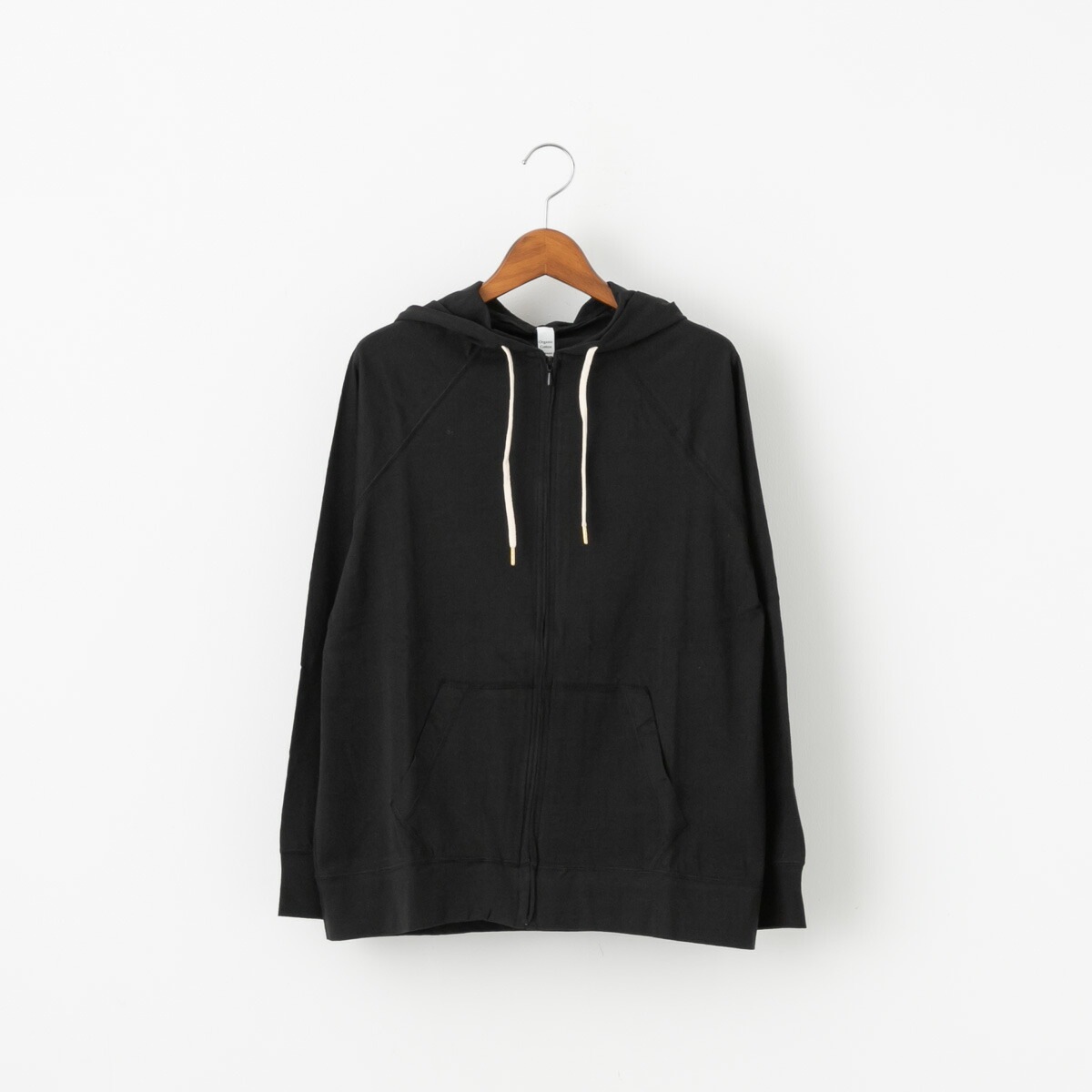 harmonie アルモニ オーガニックコットン ふんわり天竺 ジップアップ パーカー 5色 82210335