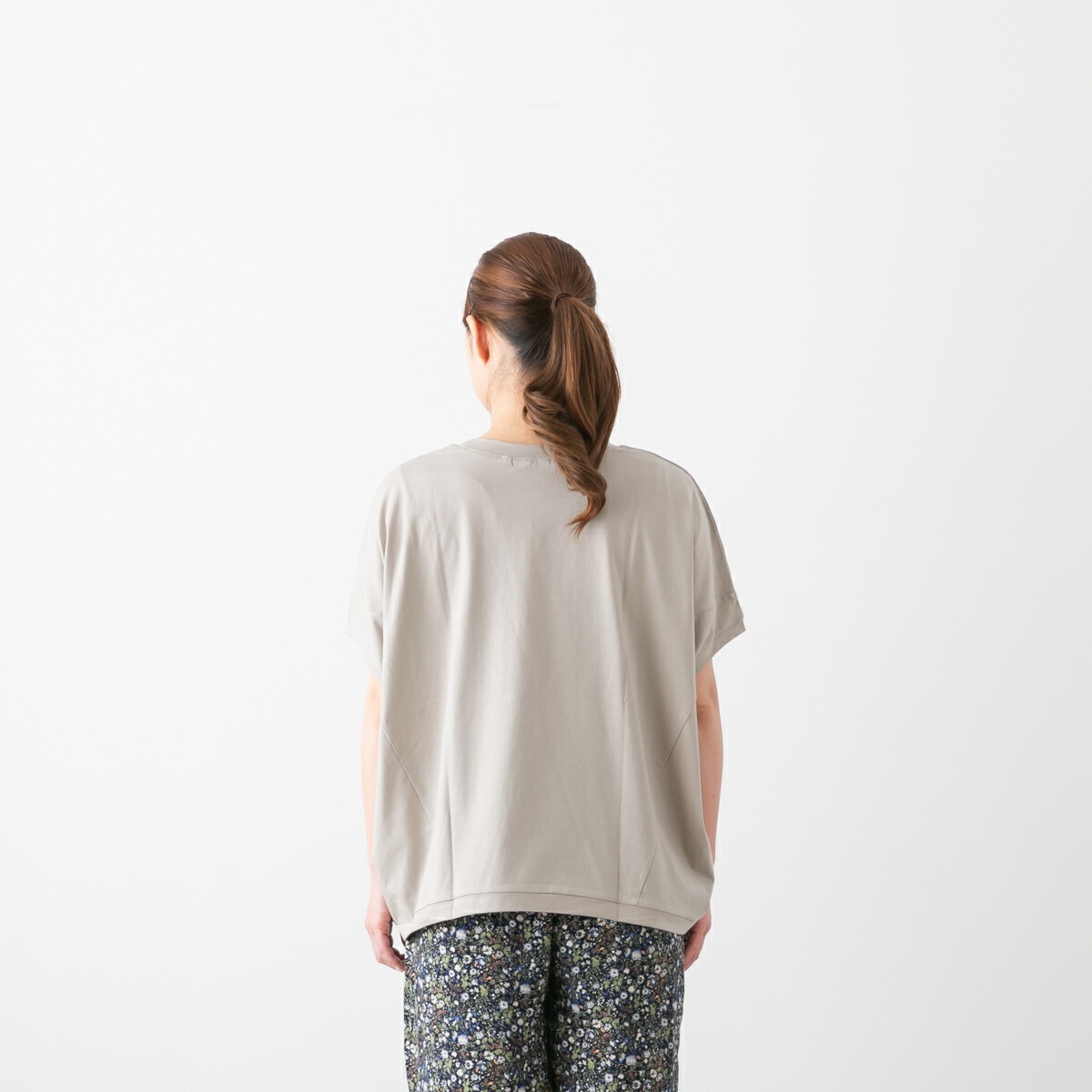 harmonie アルモニ オーガニックコットン 天竺 切り替え BIG プルオーバー 4色 82430640