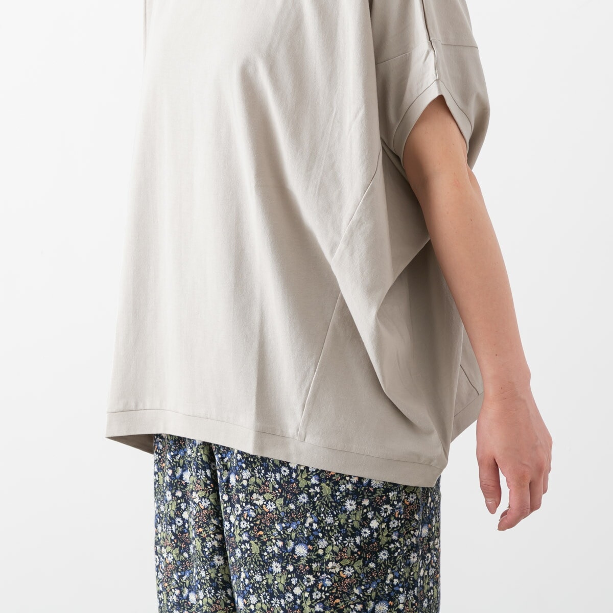 harmonie アルモニ オーガニックコットン 天竺 切り替え BIG プルオーバー 4色 82430640