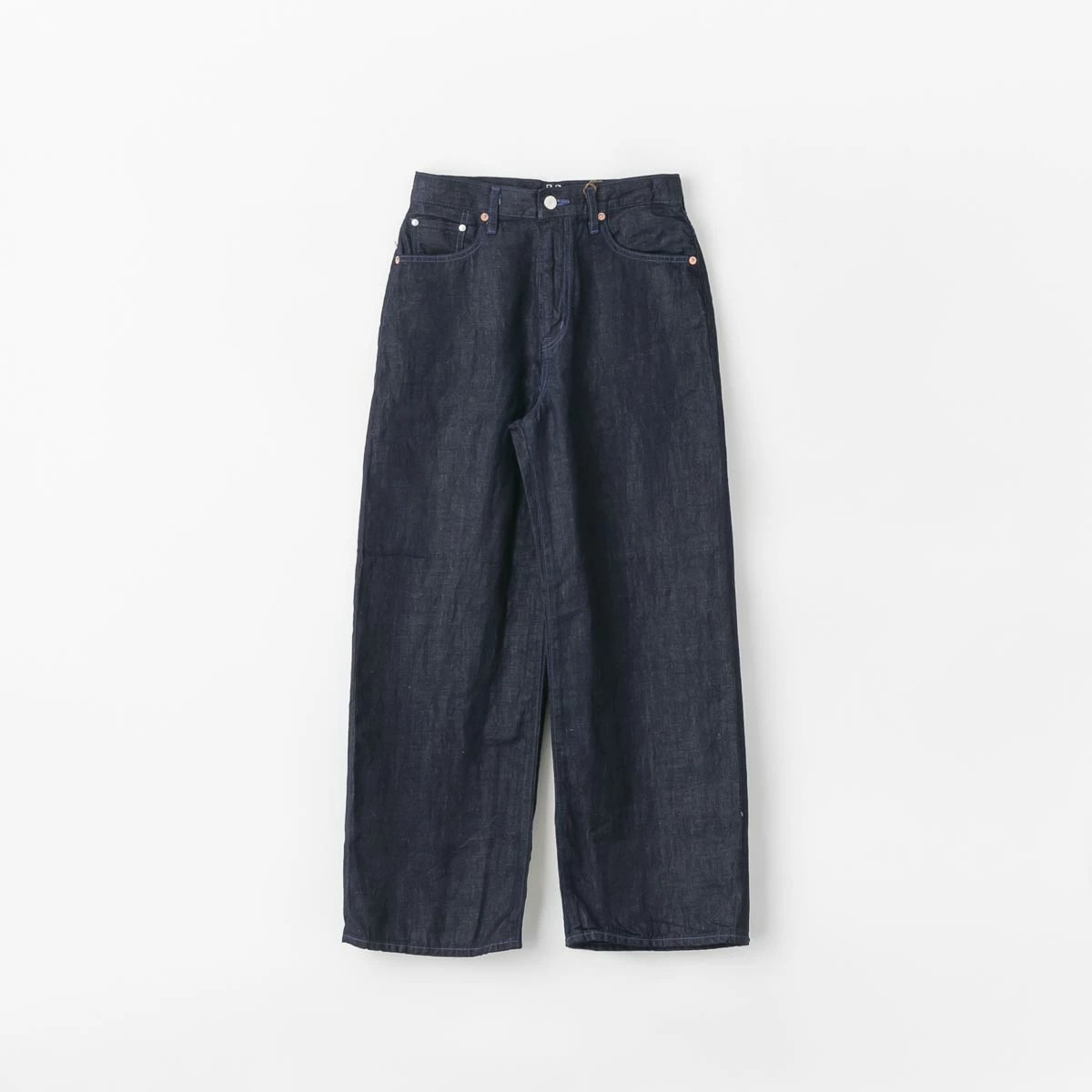 caqu サキュウ FS linen wide boys コットン リネン ワイド デニム 2色 