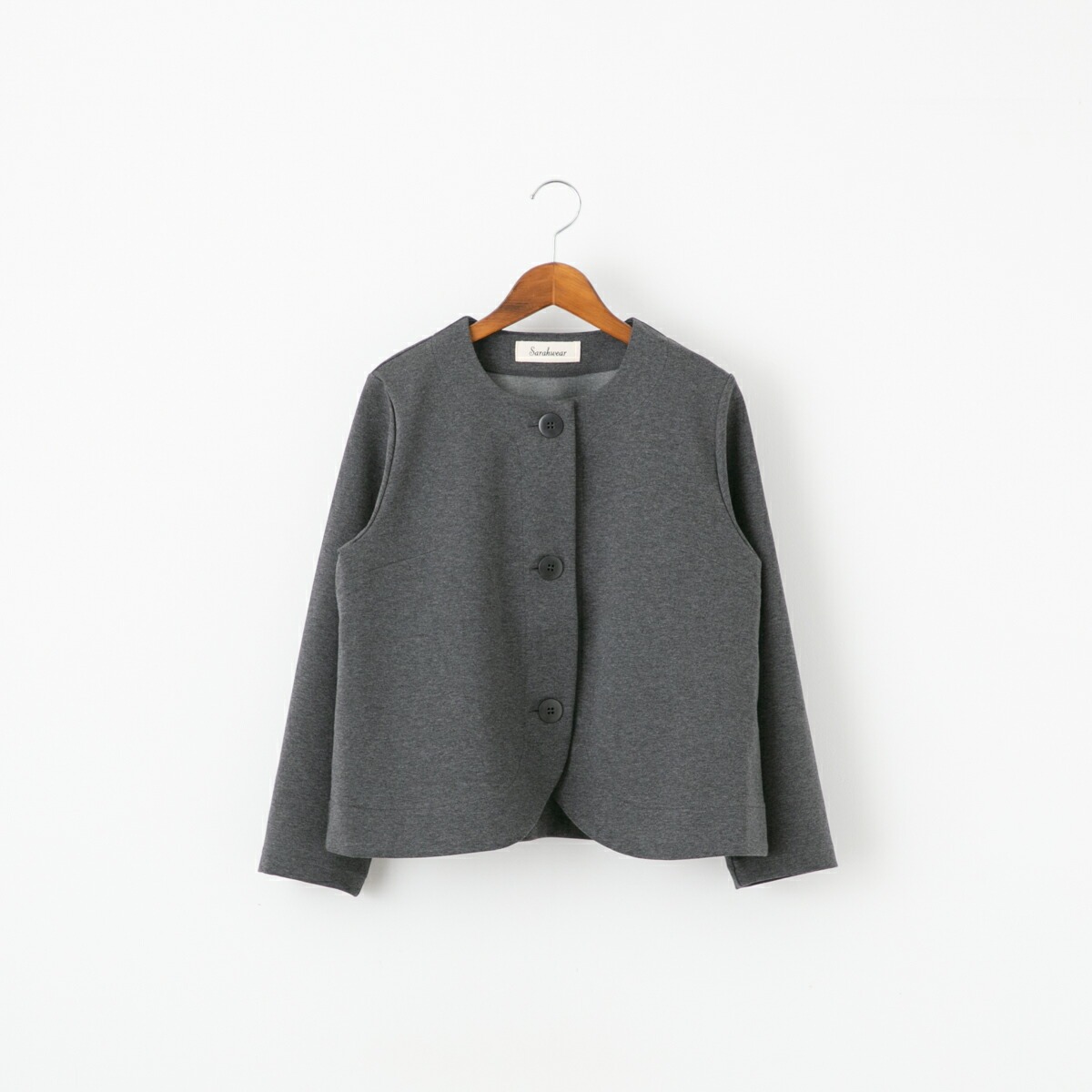 SARAHWEAR サラウェア ポンチ ノーカラー ジャケット 3色 C91175