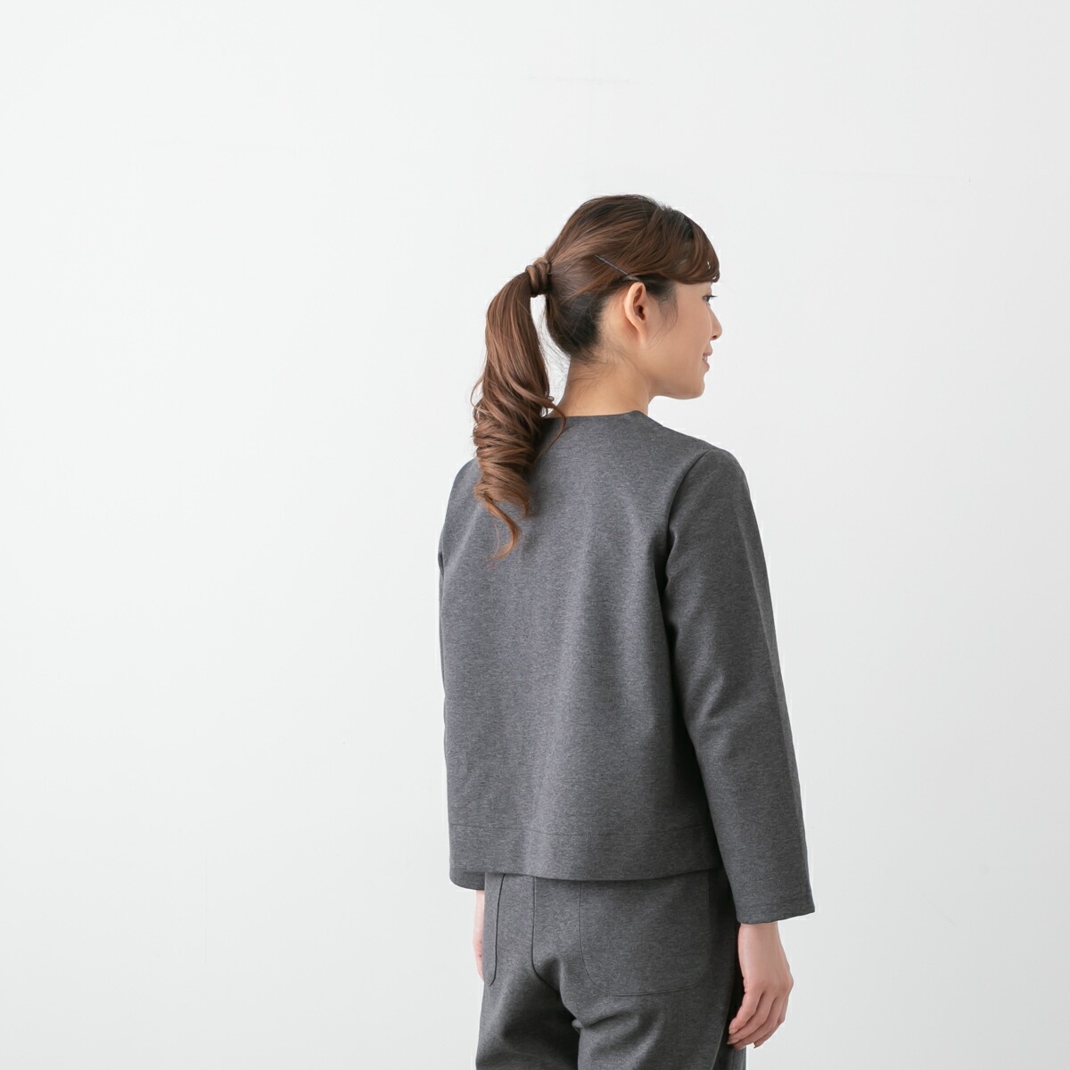SARAHWEAR サラウェア ポンチ ノーカラー ジャケット 3色 C91175