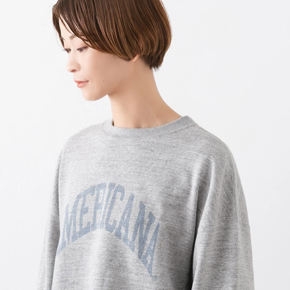 Americana アメリカーナ 14G 裏毛 クロップド カットオフ