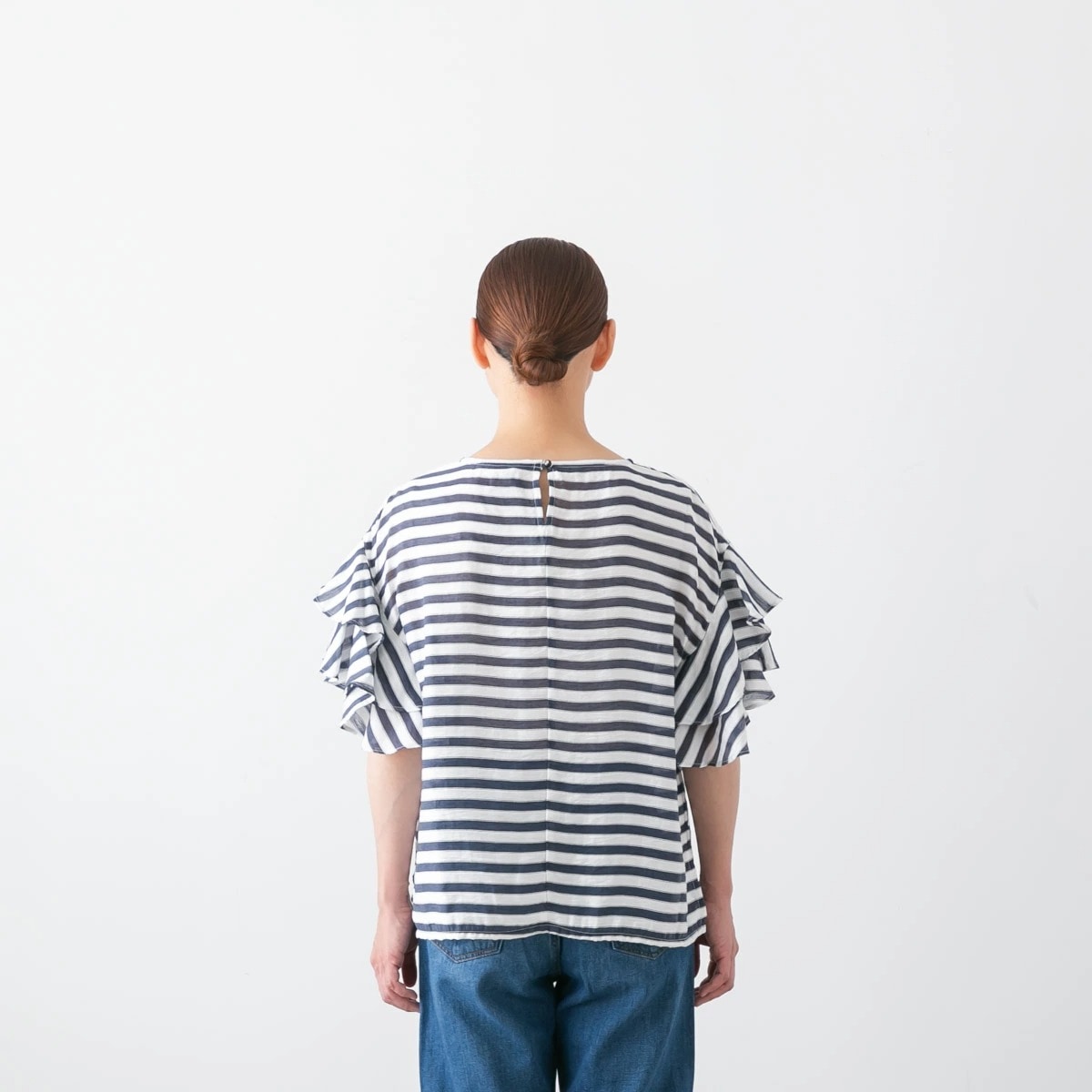 MANON マノン FLARE SLEEVE PULL OVER BLOUSE フレアスリーブ プル