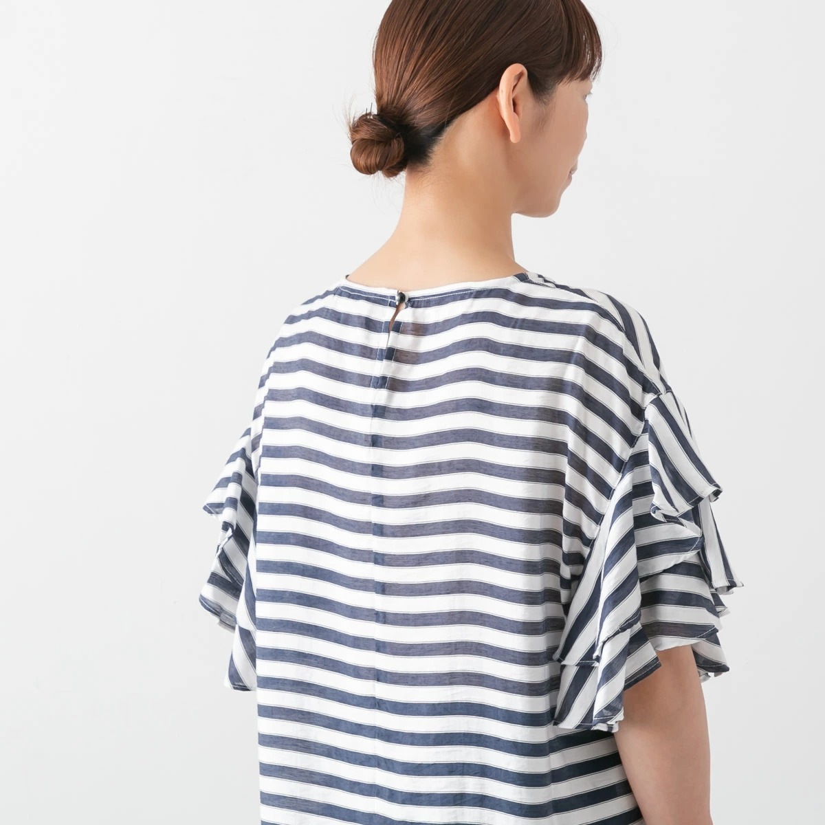 MANON マノン FLARE SLEEVE PULL OVER BLOUSE フレアスリーブ プル