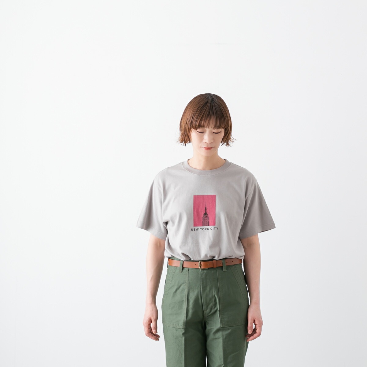 ANGE IN DISGUISE アンジ イン ディスガイズ TOUR EIFFEL / EMPIRE PHOTO Tシャツ 2種 1493SS-1