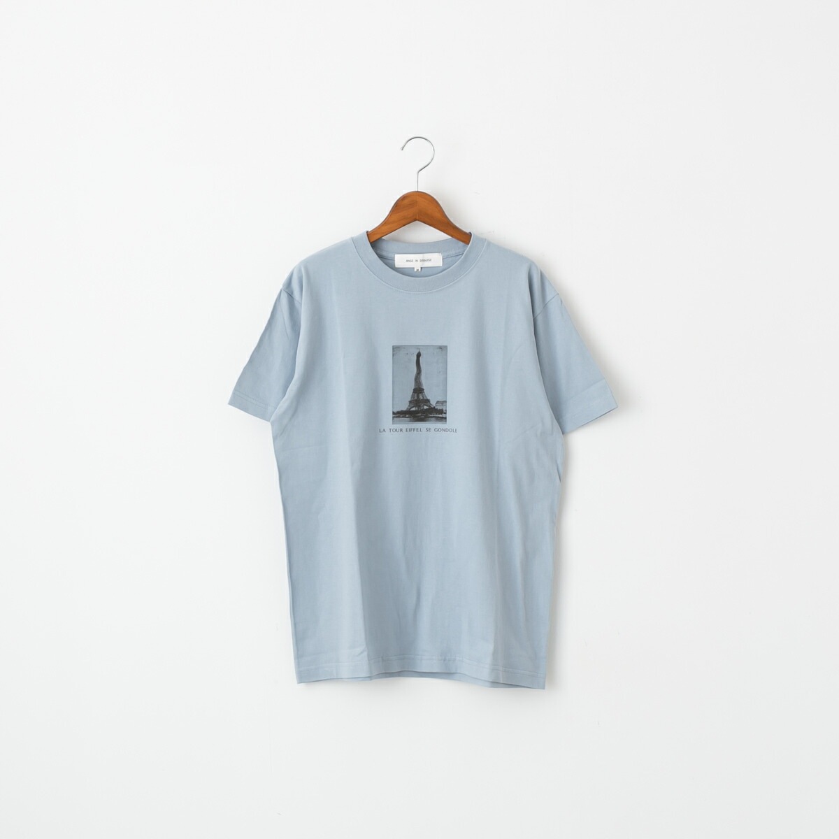 ANGE IN DISGUISE アンジ イン ディスガイズ TOUR EIFFEL / EMPIRE PHOTO Tシャツ 2種 1493SS-1