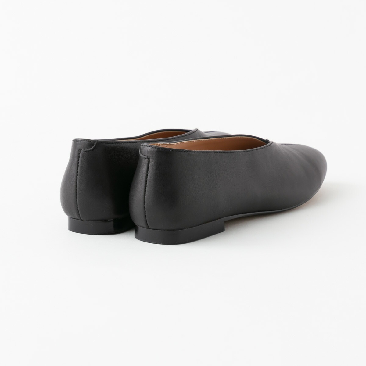 REMME レメ Vカット レザー ローヒールパンプス 2色 ZH-6410-SH