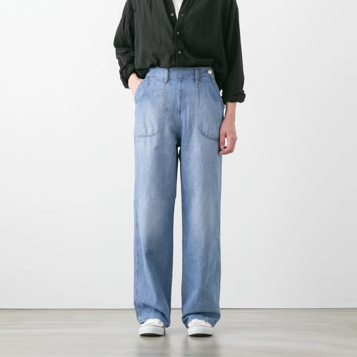 caqu サキュウ ranch pants 2 デニム ランチパンツ 2色 04034