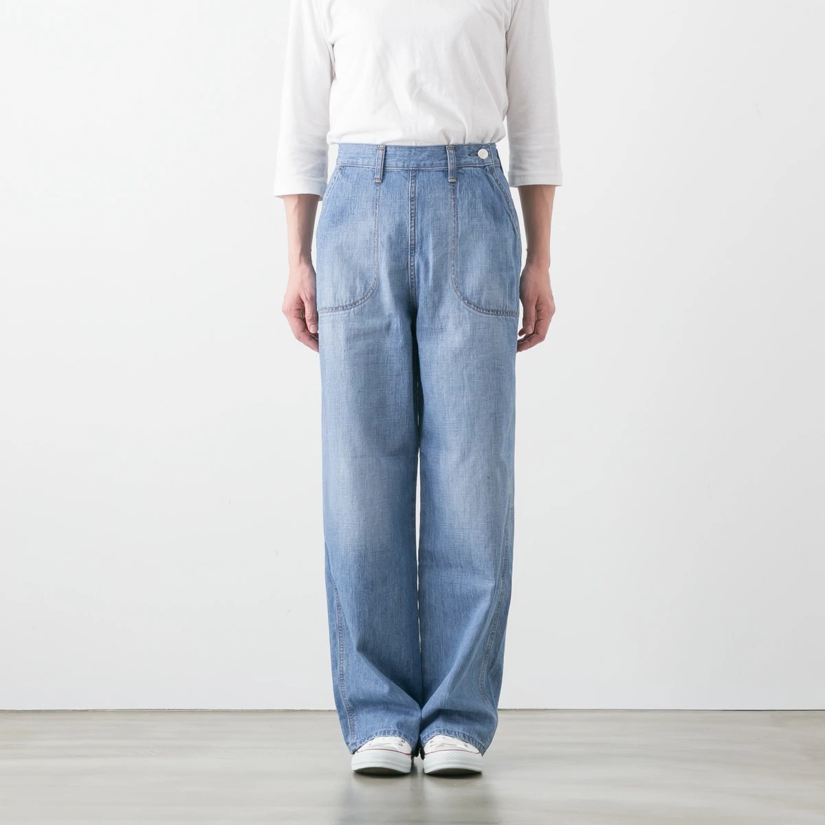 caqu サキュウ ranch pants 2 デニム ランチパンツ 2色 04034