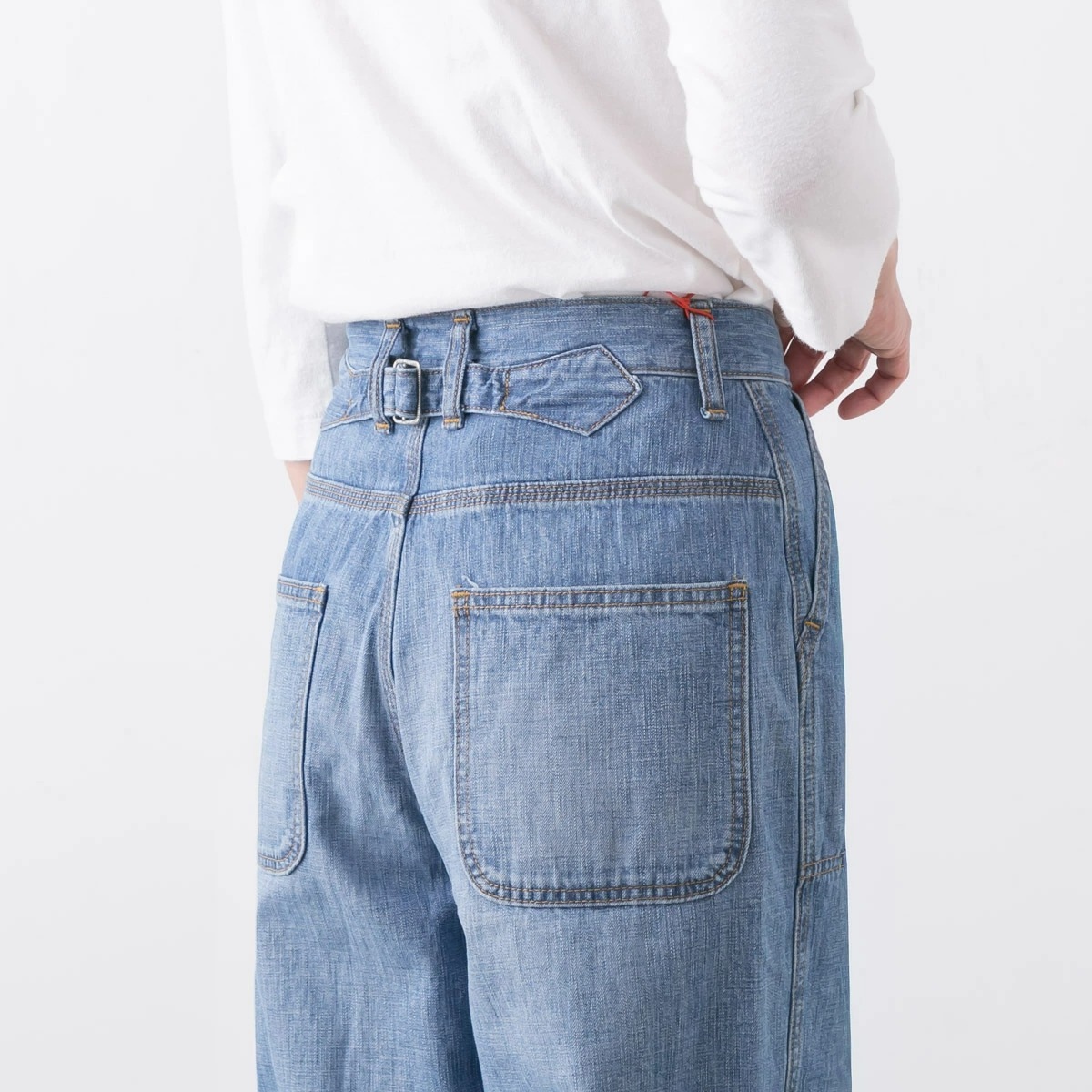 caqu サキュウ ranch pants 2 デニム ランチパンツ 2色 04034